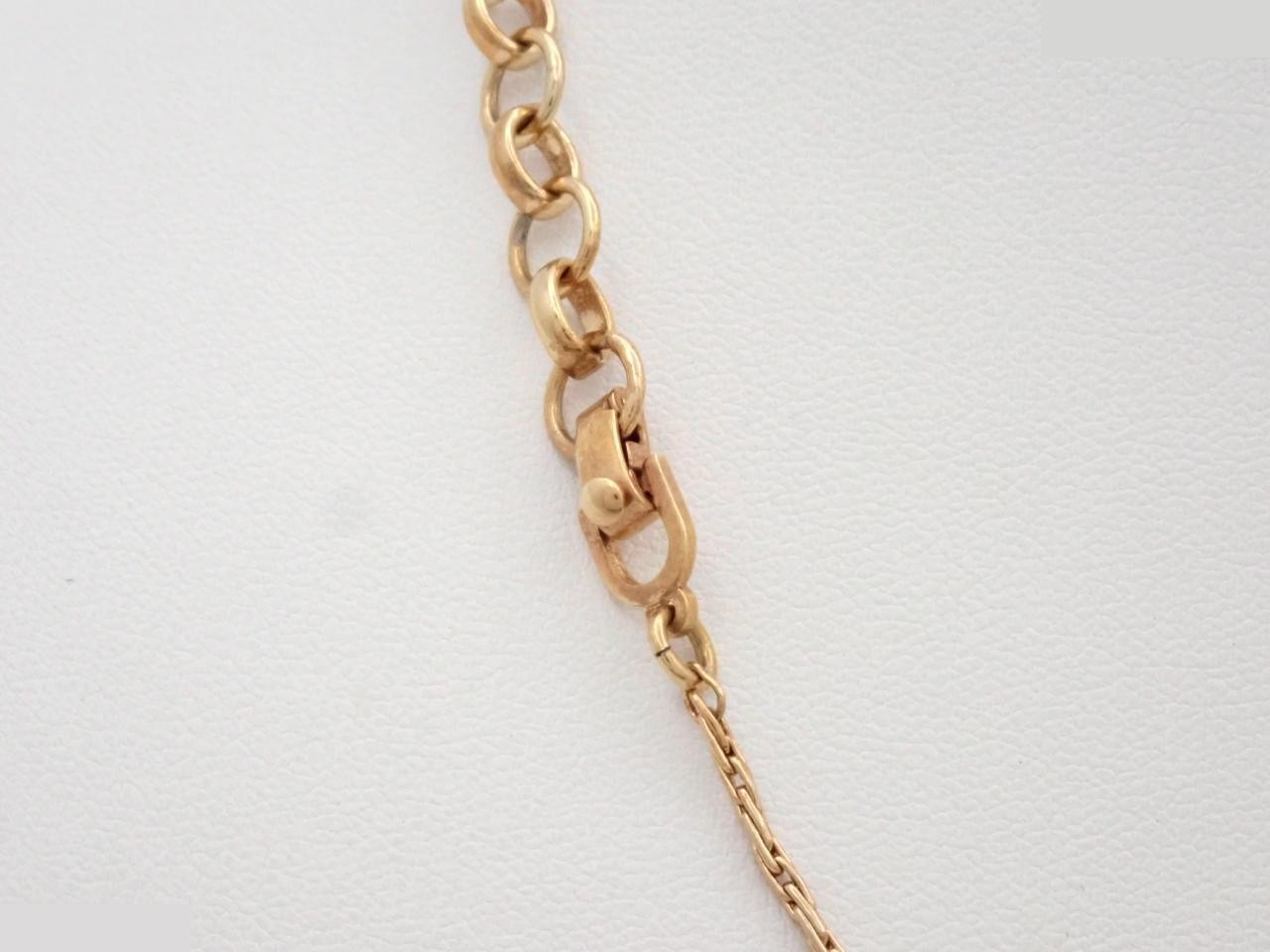 Bar Necklace, Gold Chain, approx. 44cm — view 2