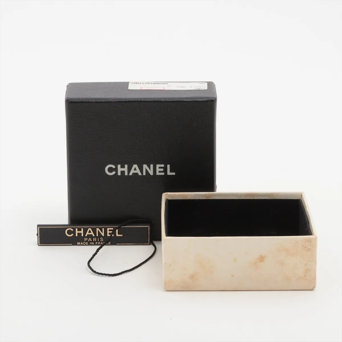 Coco Mark 94A Earrings (Pair) GP x Faux Pearl Gold. Shows signs of wear, — view 6