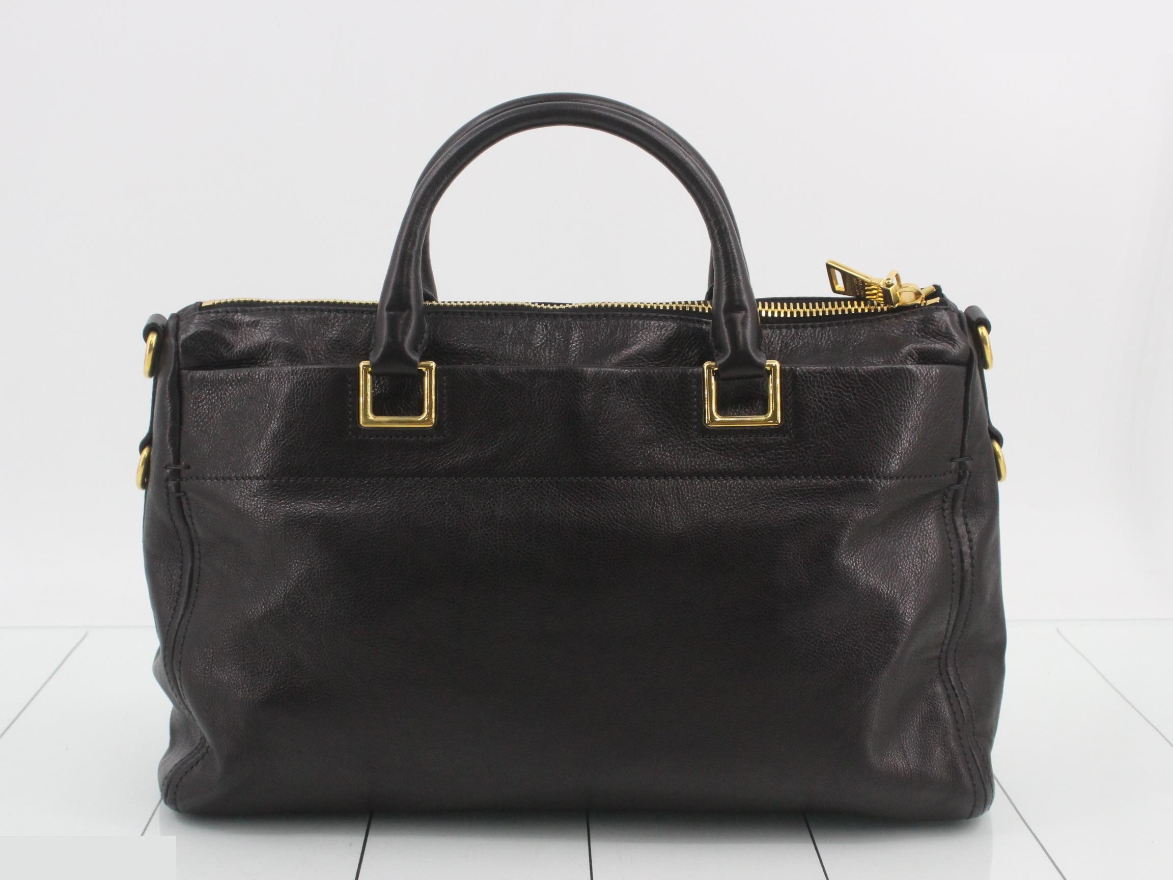 BL0792 PRADA Leather 2-Way Shoulder Bag — view 2