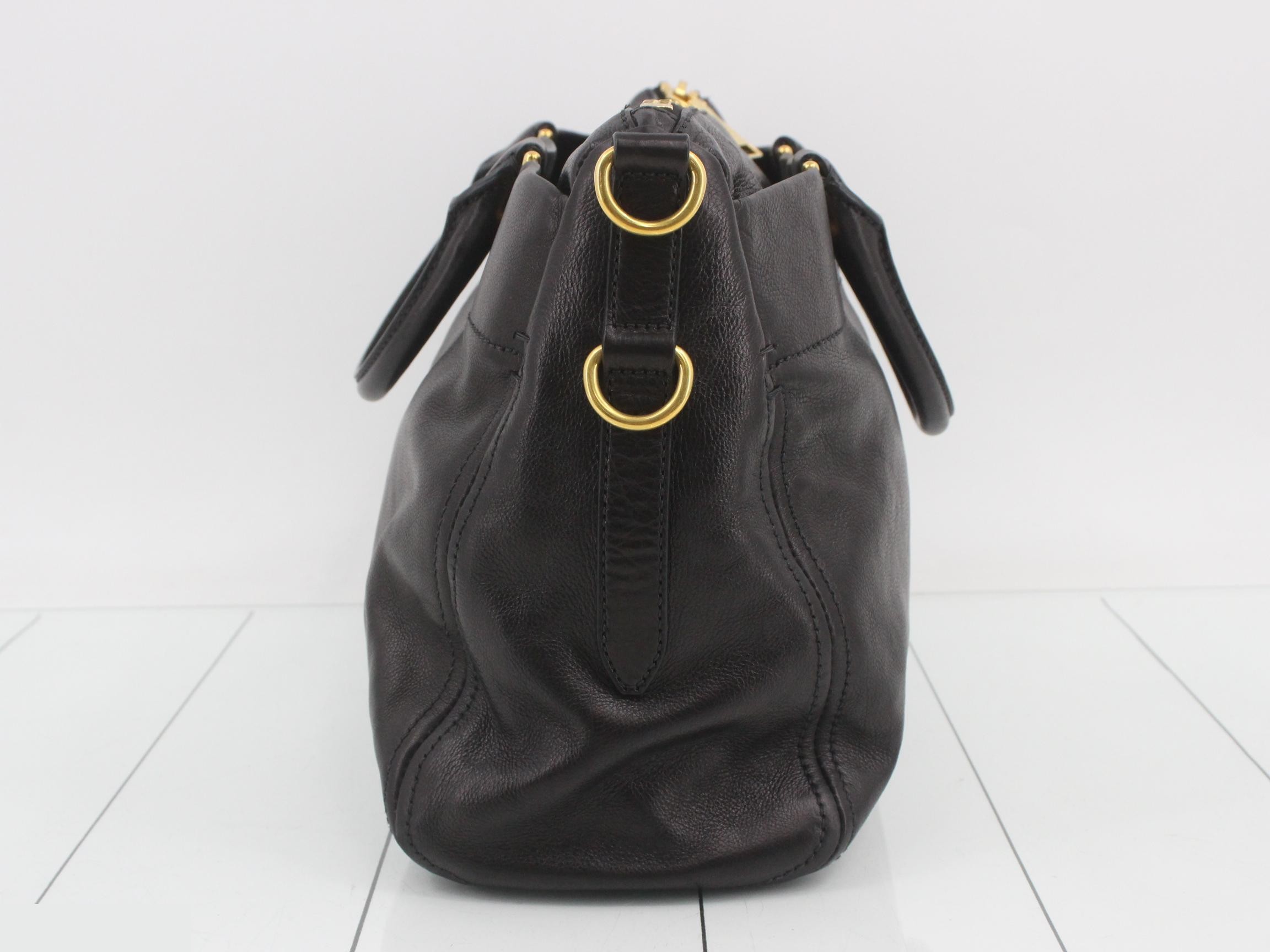 BL0792 PRADA Leather 2-Way Shoulder Bag — view 3