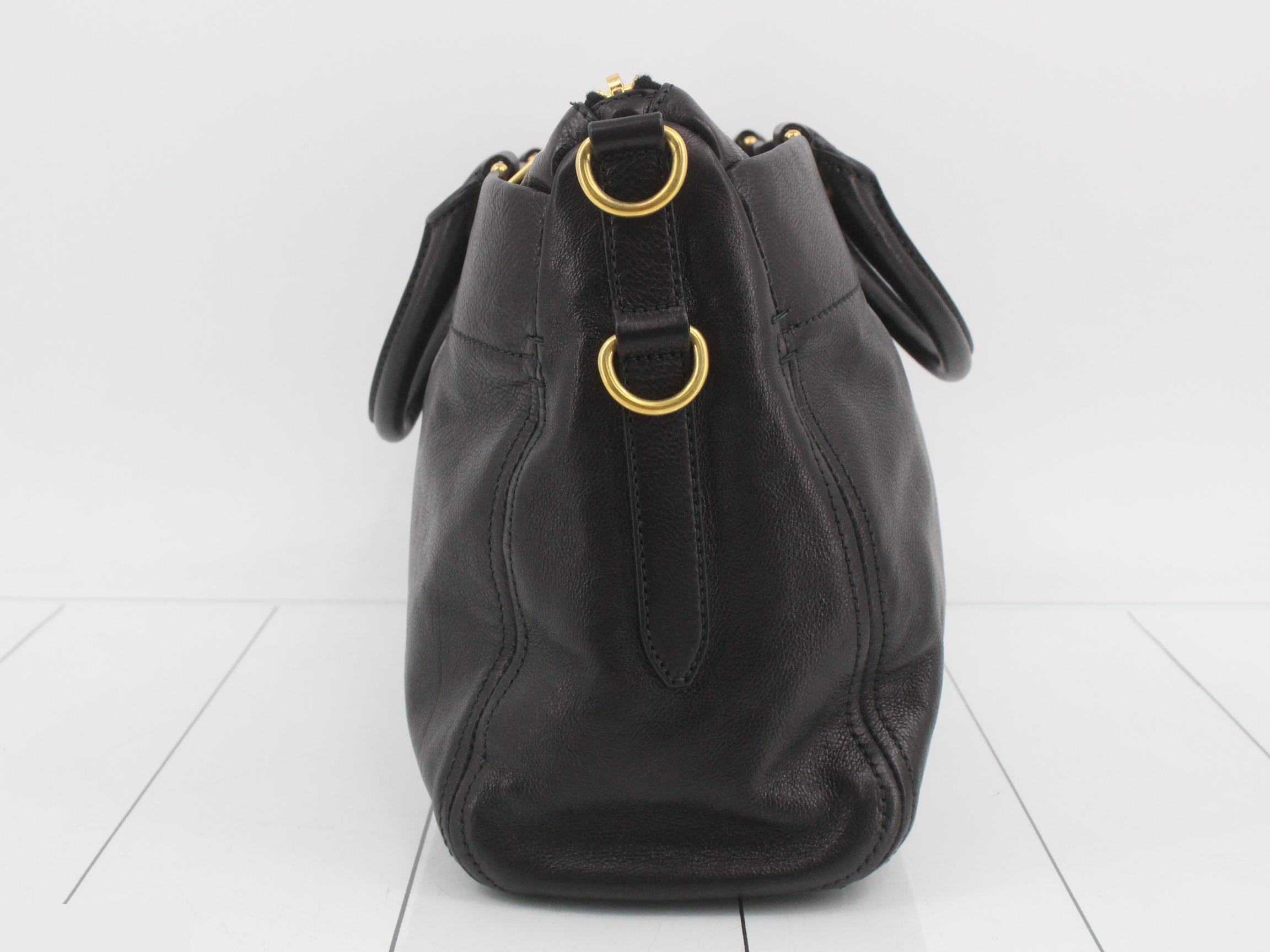 BL0792 PRADA Leather 2-Way Shoulder Bag — view 4