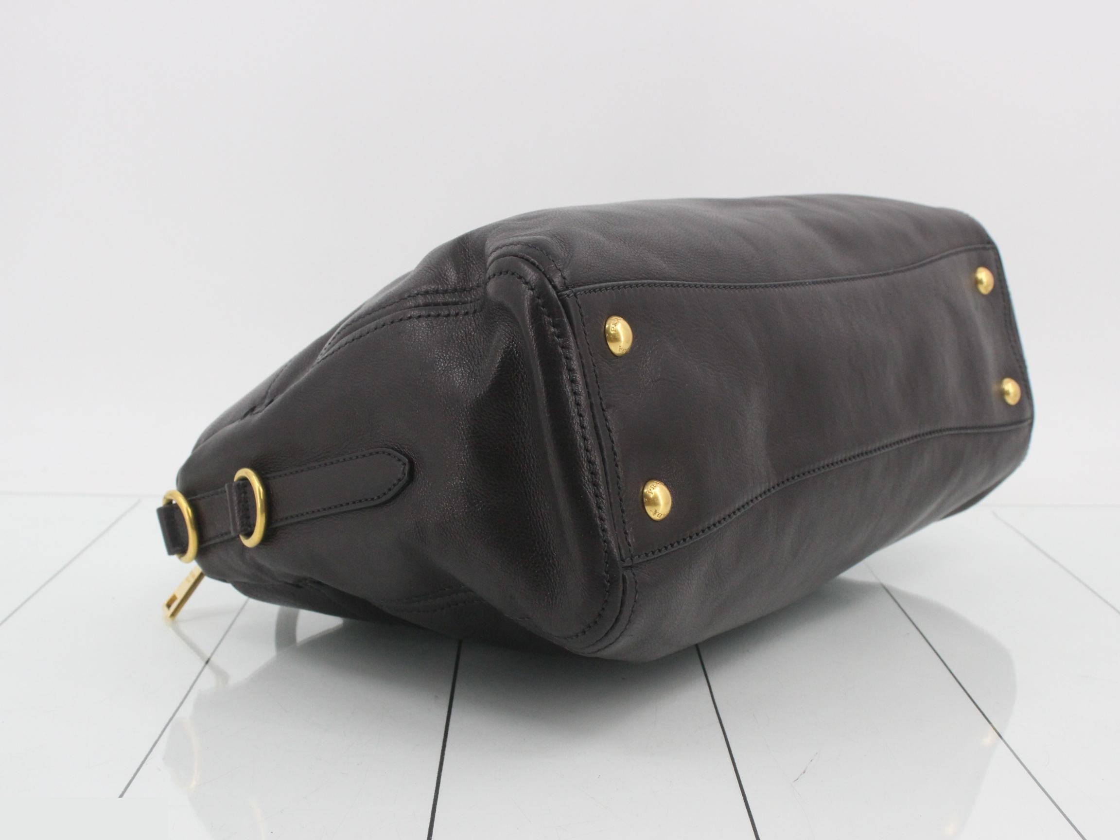 BL0792 PRADA Leather 2-Way Shoulder Bag — view 5