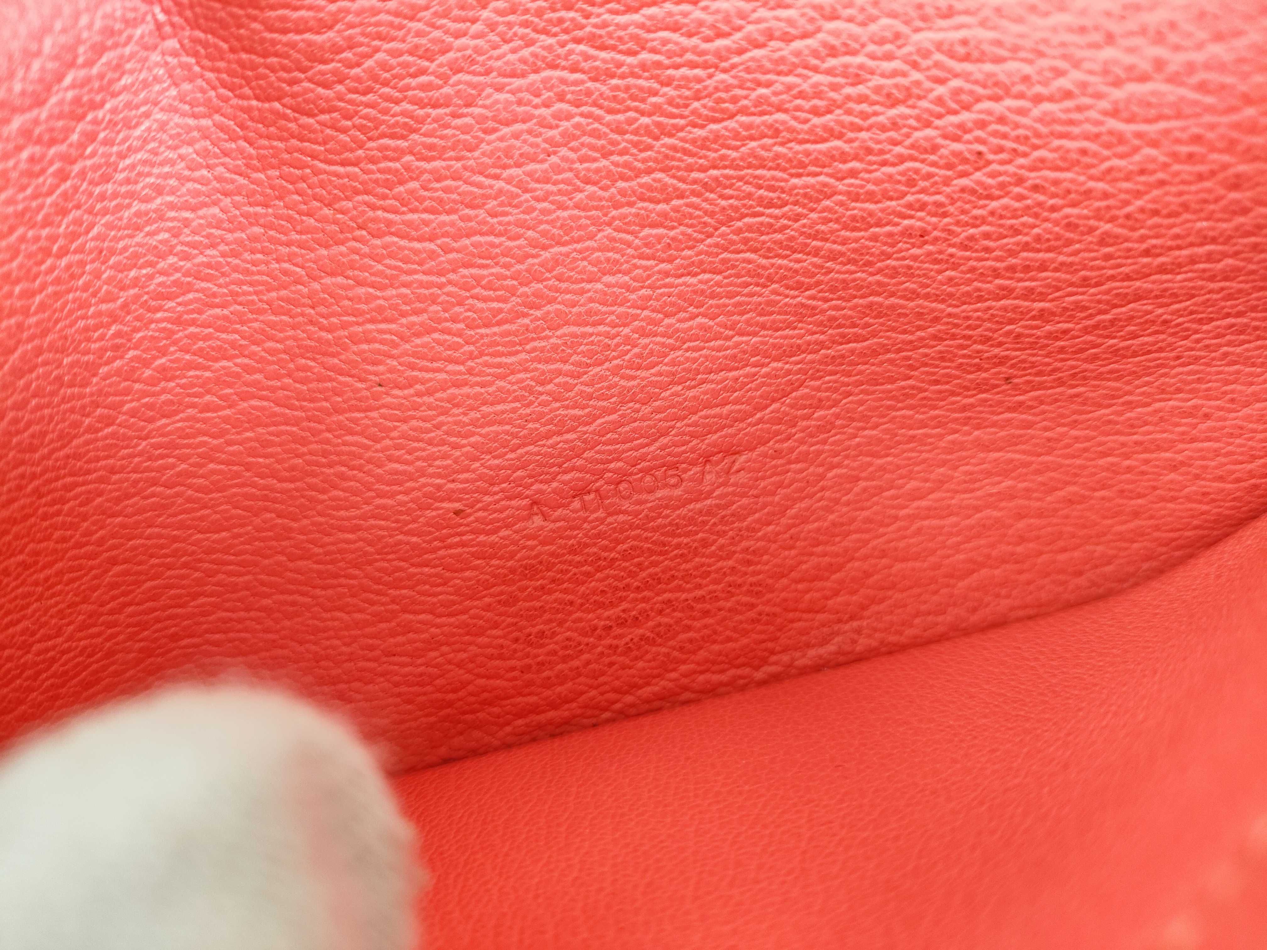 Bearn Soufflé Chevre Mysore Long Wallet, Pink, Silver Hardware, A Stamp — view 15