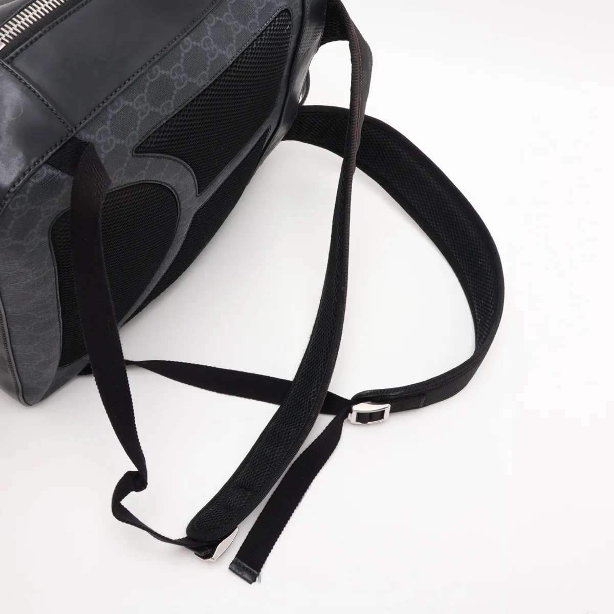 GG Supreme 478324 PVC x Leather Backpack/Rucksack, Black — view 6