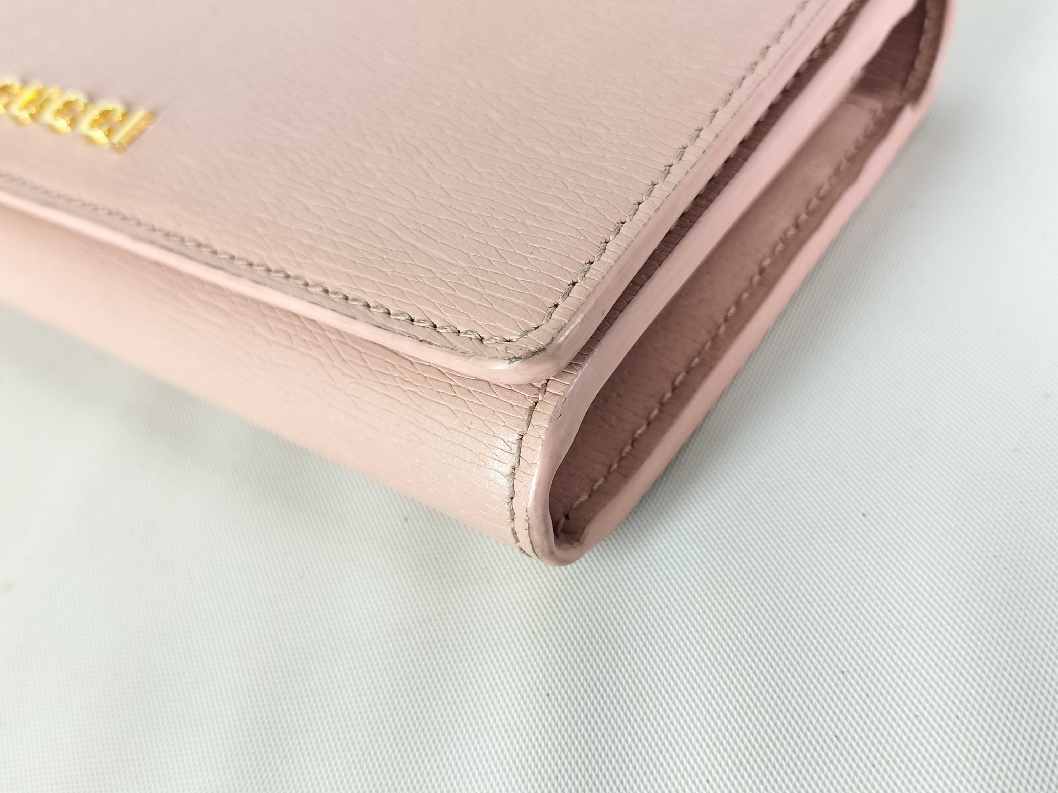 Bi-fold Long Wallet Script 772638 Pink Leather Long Wallet — view 2