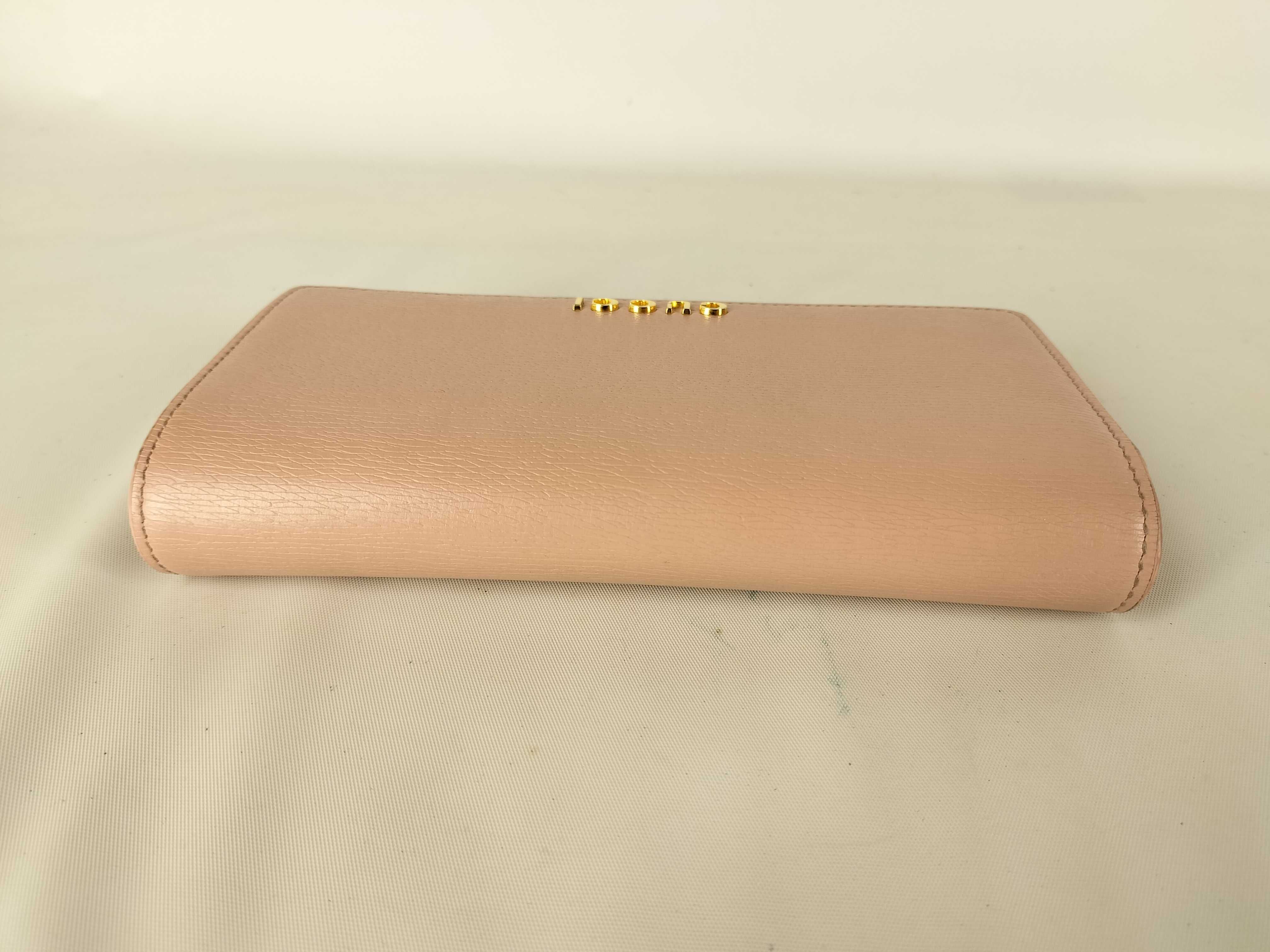Bi-fold Long Wallet Script 772638 Pink Leather Long Wallet — view 4