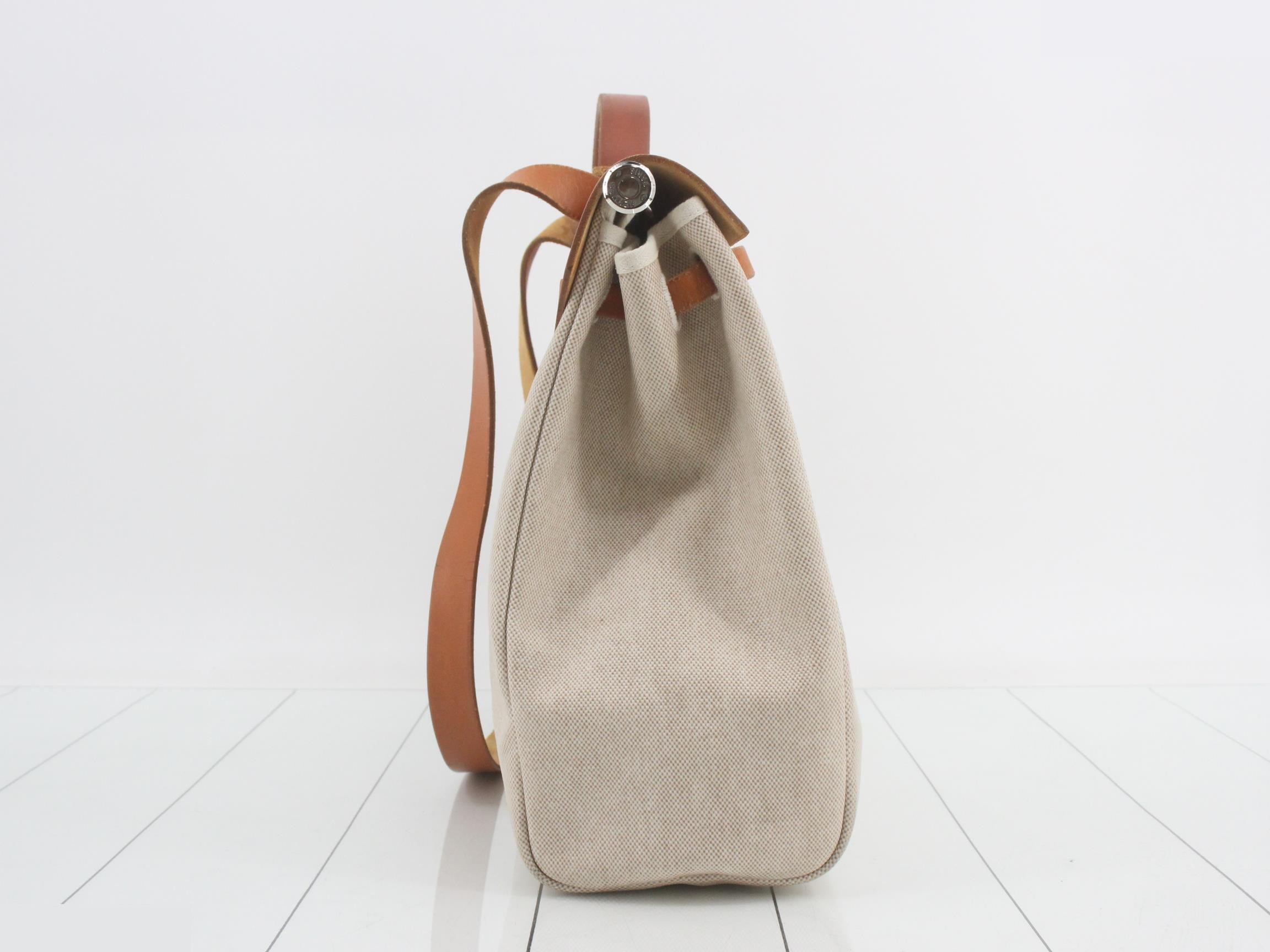 Herbag MM Canvas/Leather Shoulder/Handbag B Stamp — view 3