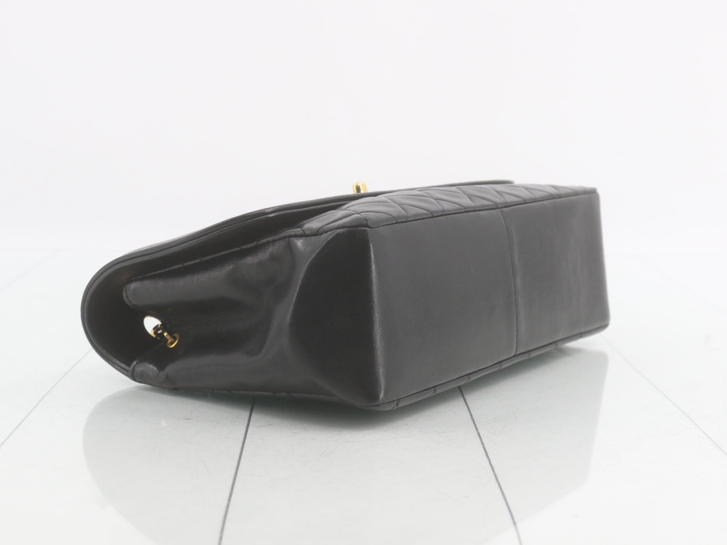 Matelassé lambskin chain shoulder bag with pouch — view 5