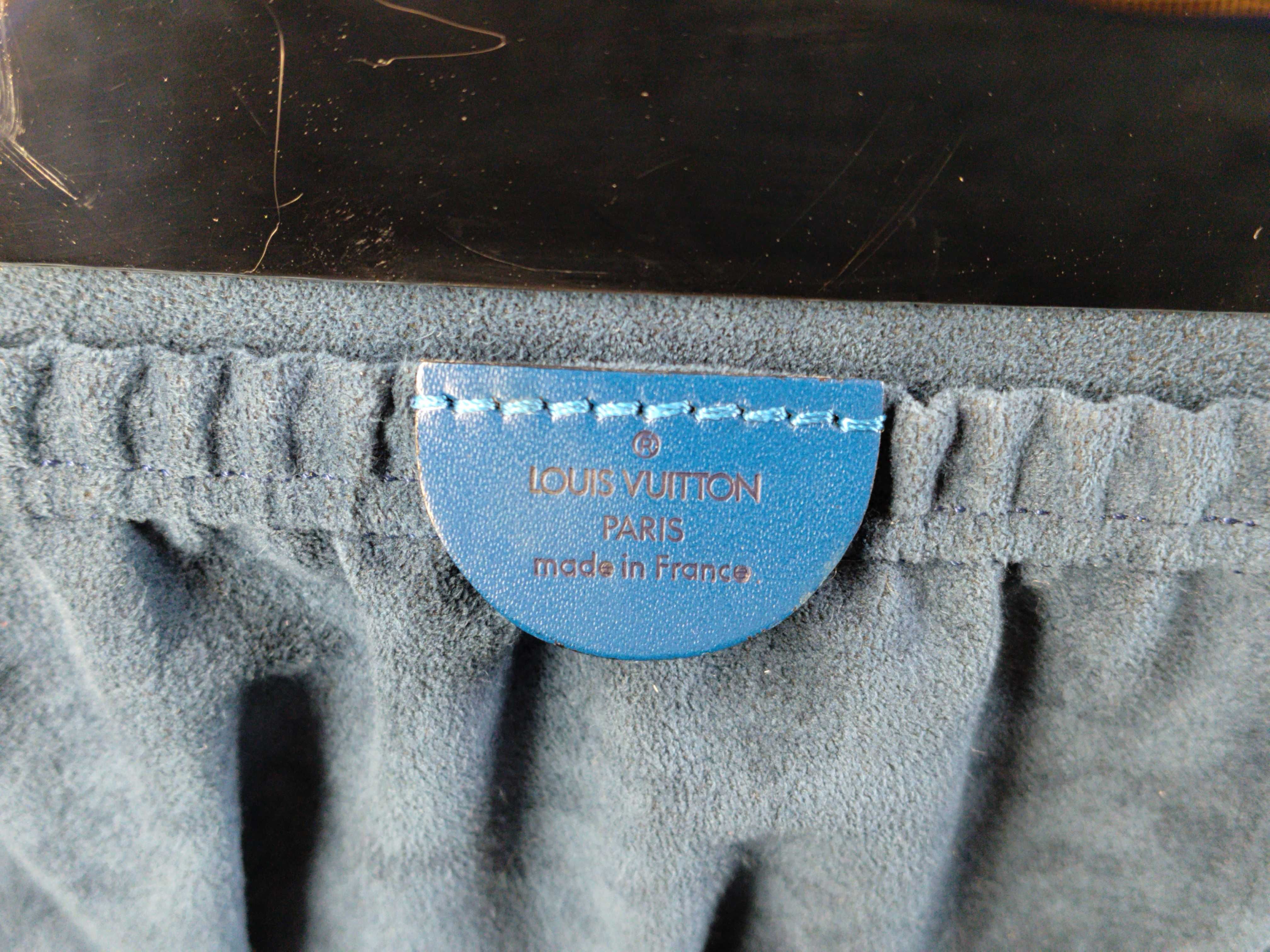 Epi Nice M48015 Blue Vanity Bag with Stitching Label — view 11