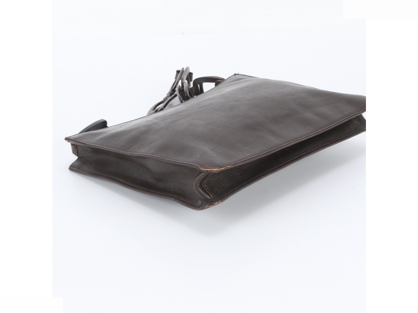 Leather chain shoulder bag, crossbody bag. — view 5