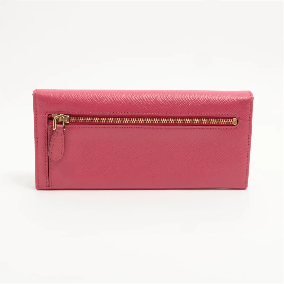 Saffiano Metal 1M1132 Leather Long Wallet Pink — view 2