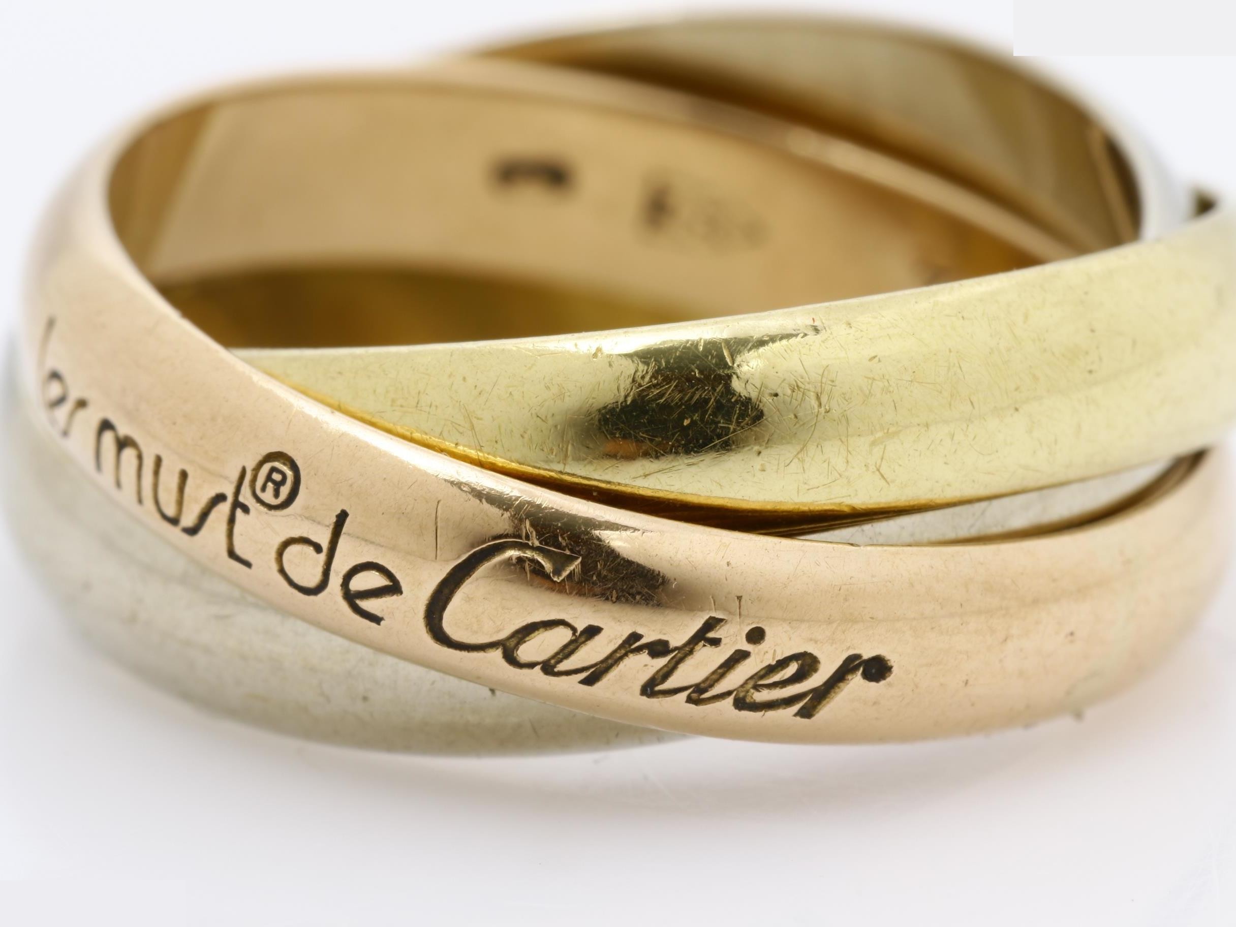 Trinity (precious metal) ring, 750, 7.7g, #51 — view 2