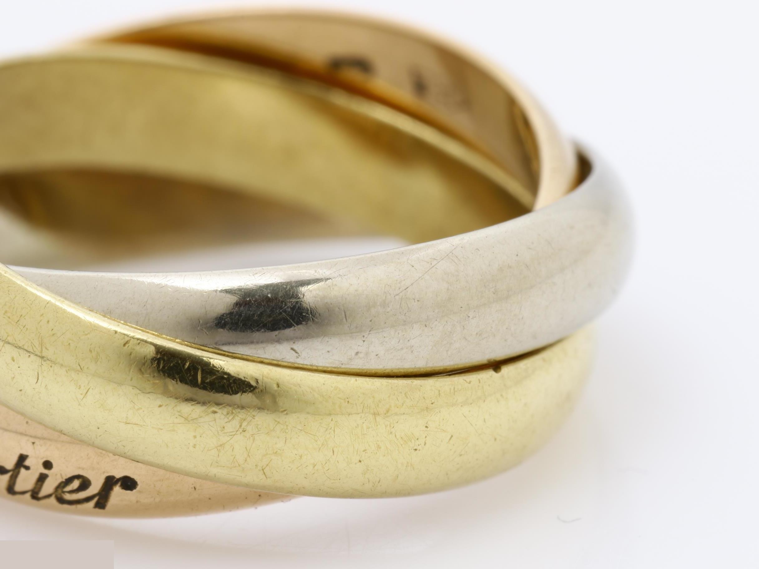 Trinity (precious metal) ring, 750, 7.7g, #51 — view 3