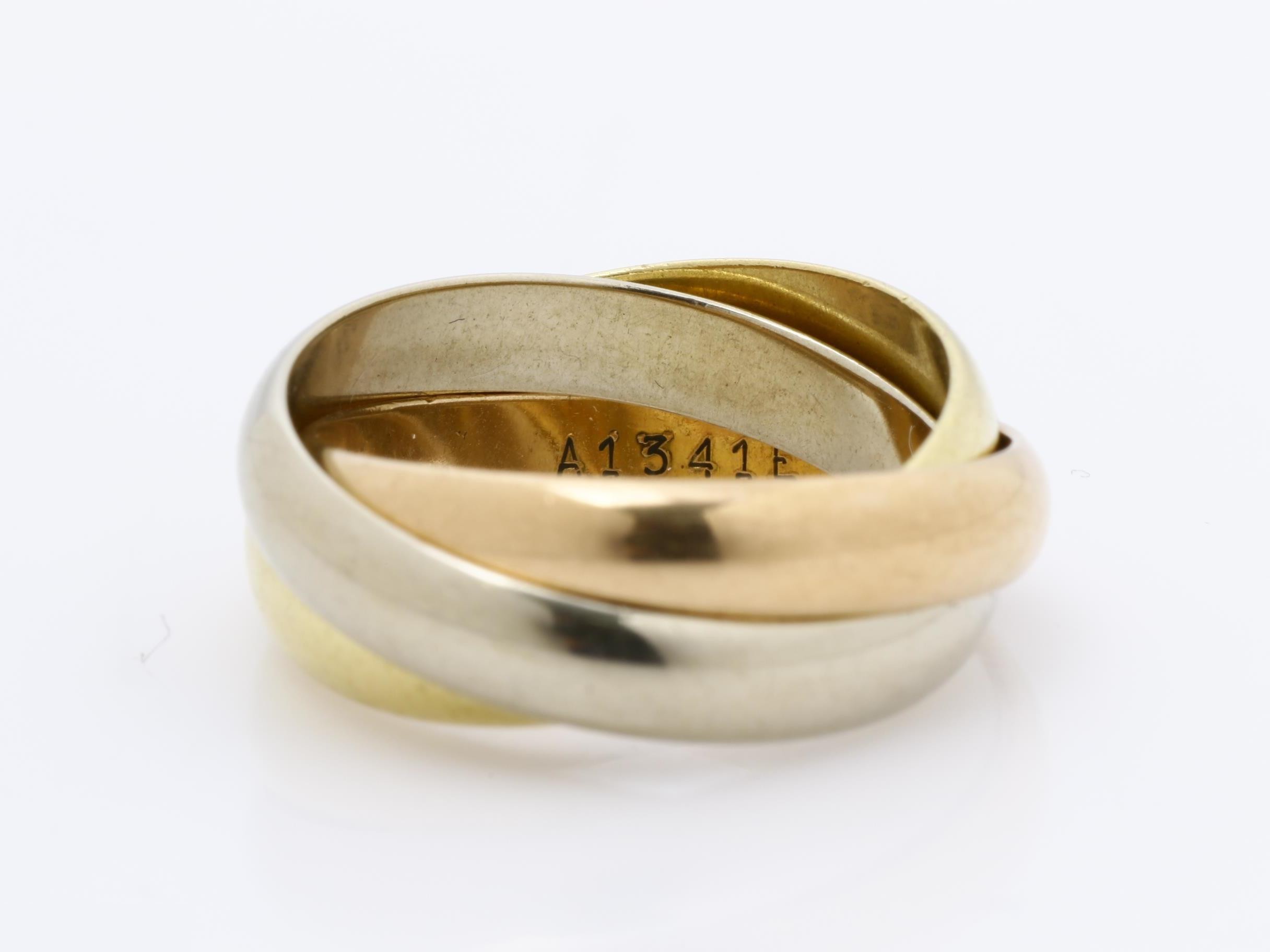 Trinity (precious metal) ring, 750, 7.7g, #51 — view 4