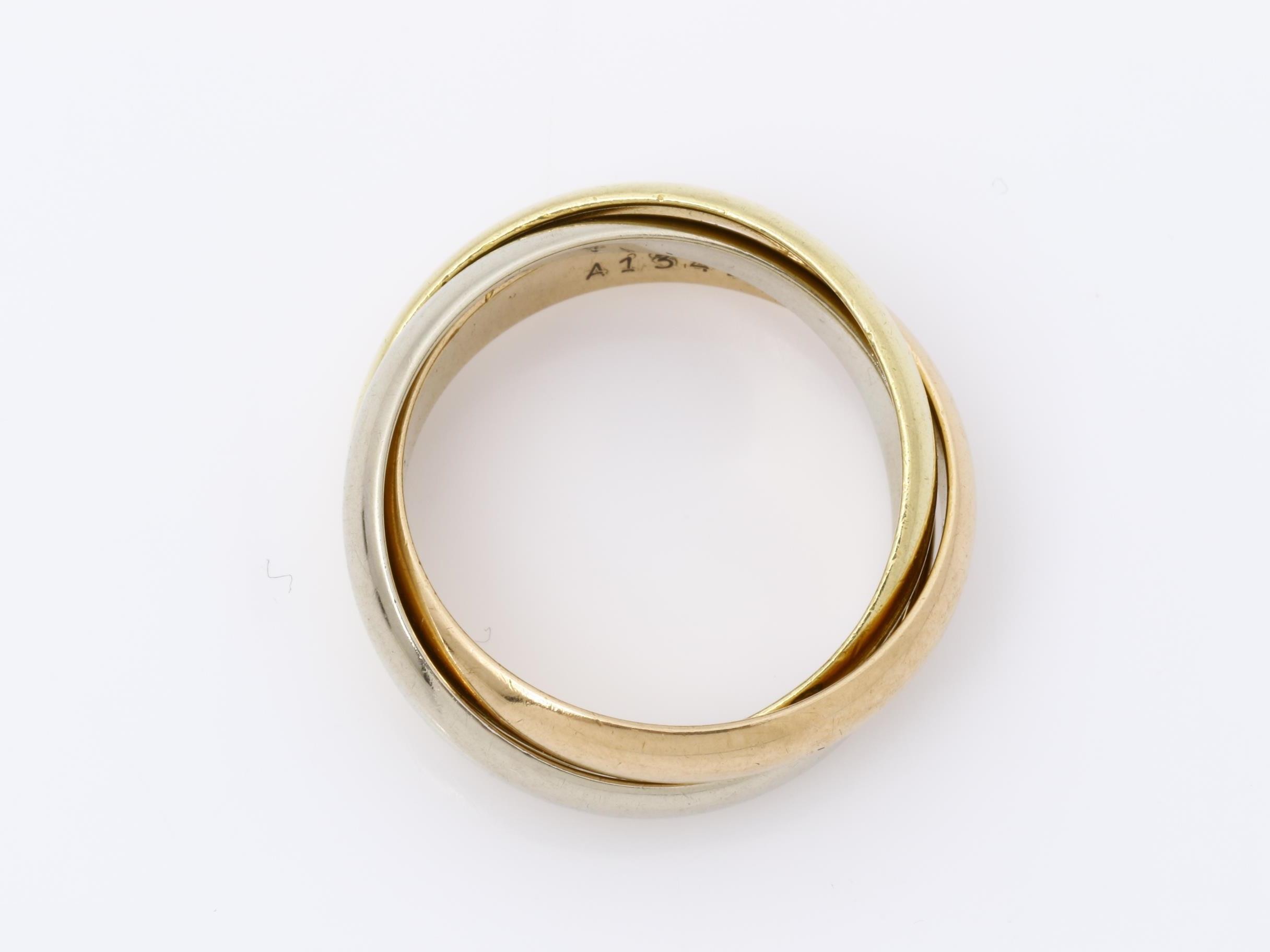 Trinity (precious metal) ring, 750, 7.7g, #51 — view 5