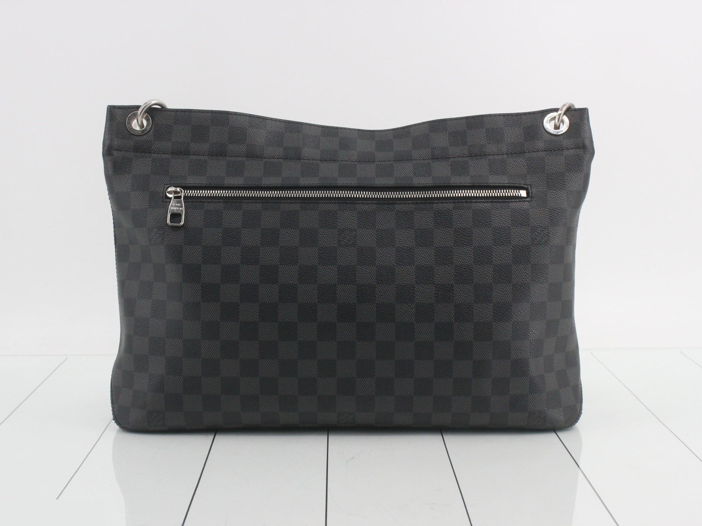 Damier Graphite Hunter Shoulder Bag, Black — view 2