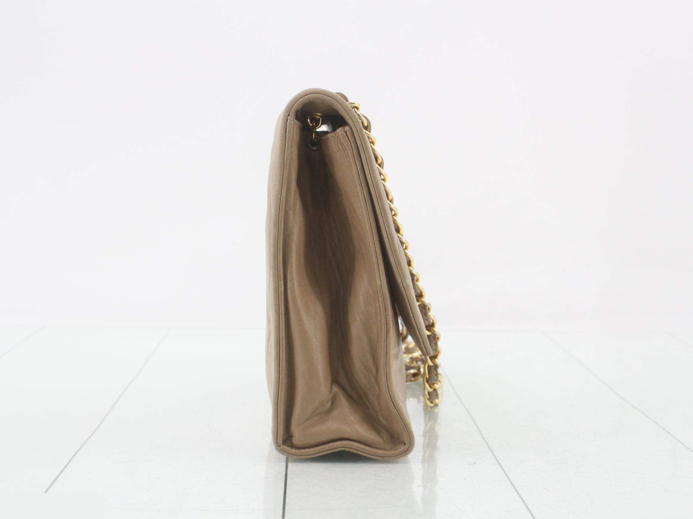 Chain shoulder bag, beige — view 4