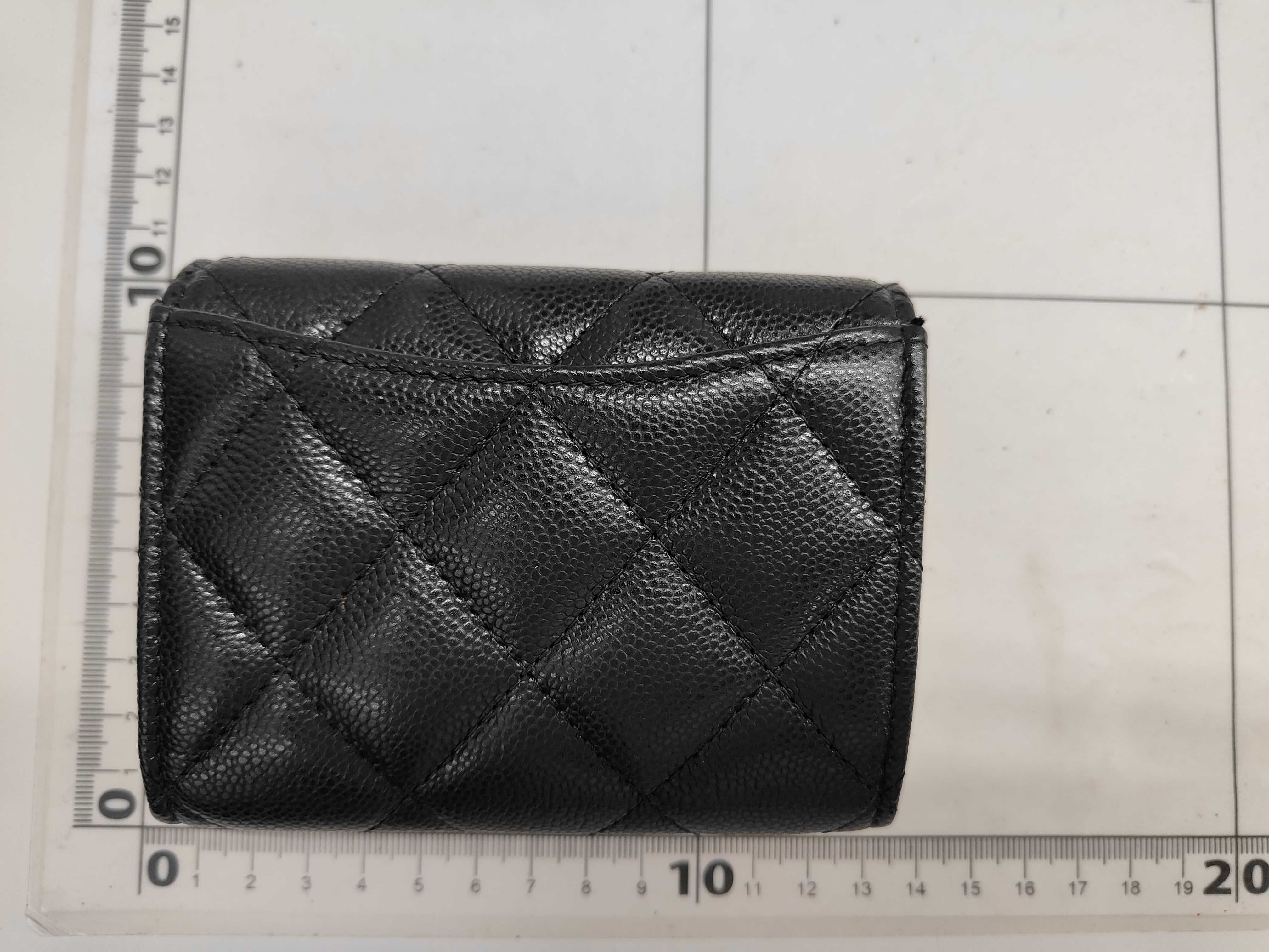 caviar skin mini chain wallet — view 2