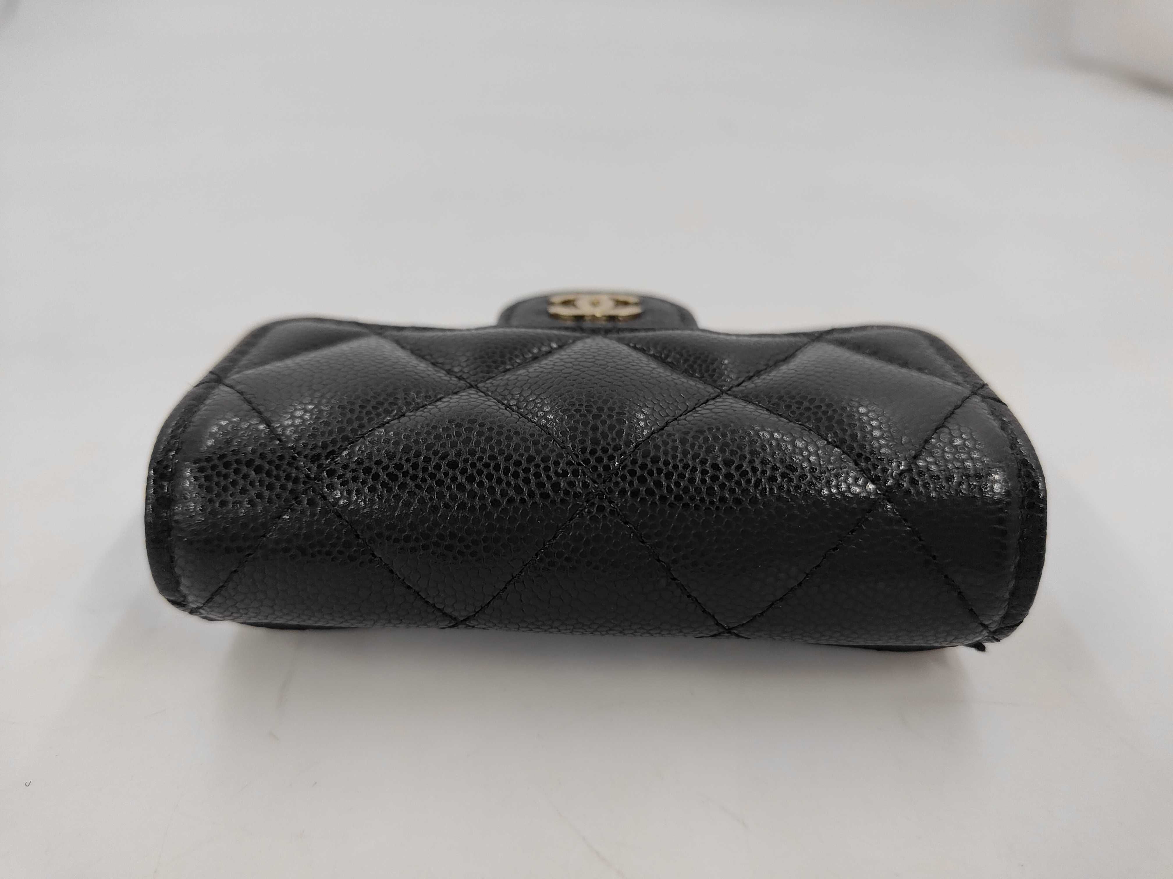 caviar skin mini chain wallet — view 5