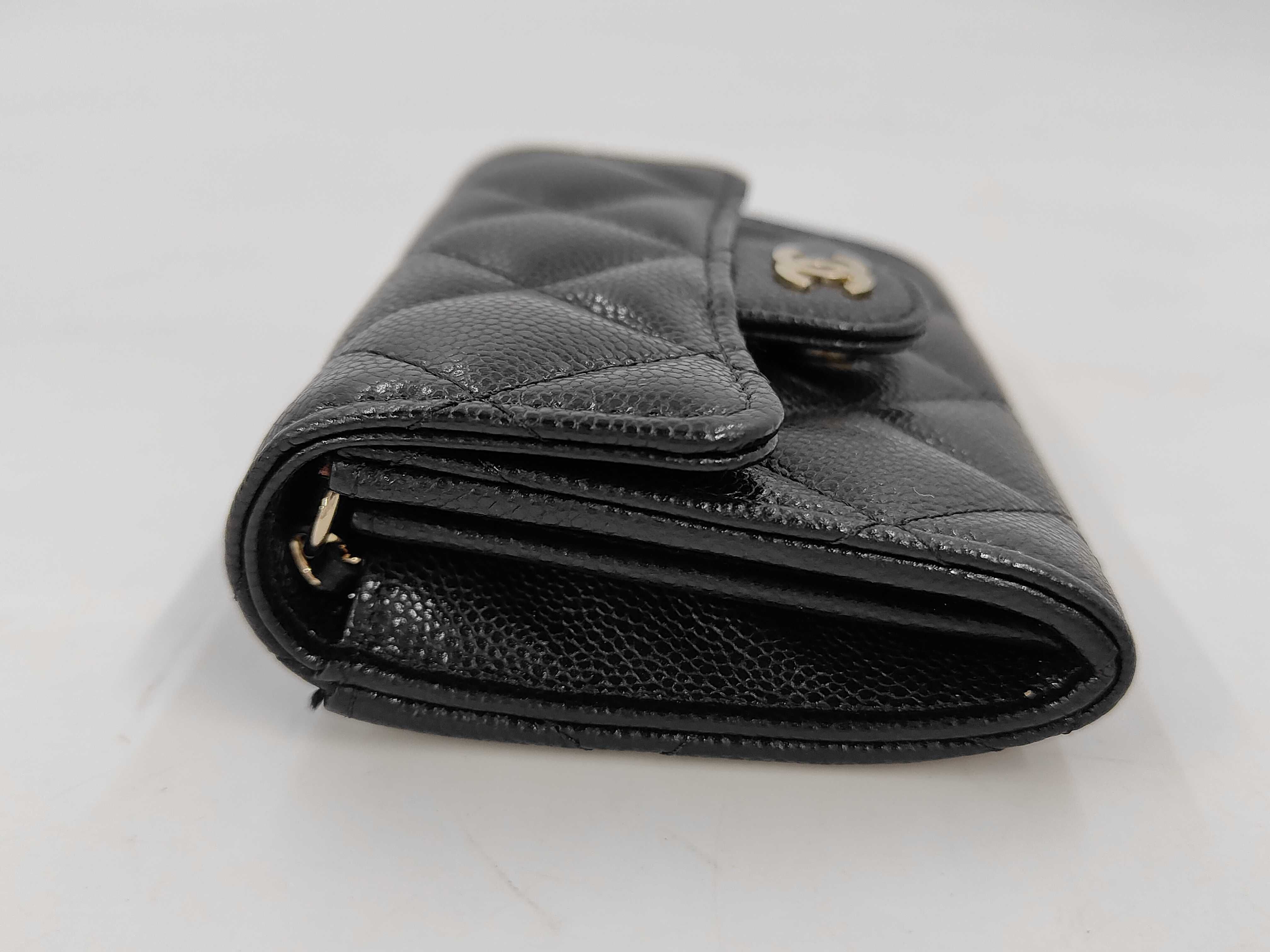 caviar skin mini chain wallet — view 6