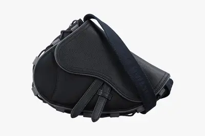 Saddle, Leather x Nylon, Black