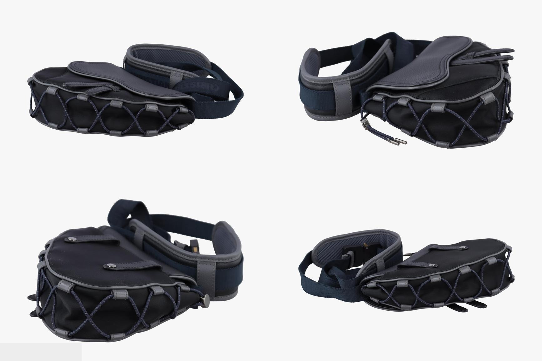 Saddle, Leather x Nylon, Black — view 4