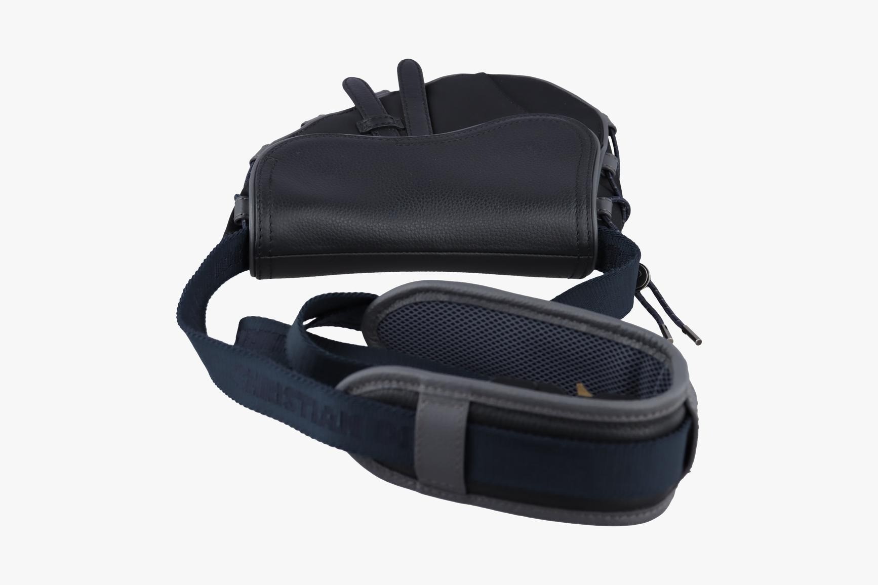Saddle, Leather x Nylon, Black — view 5
