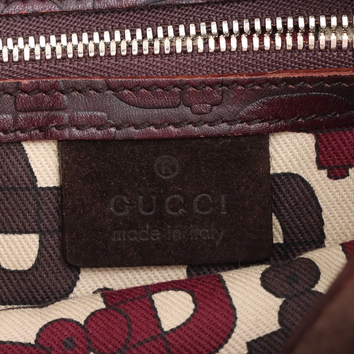 Horsebit Suede Shoulder Bag Brown 145764 — view 9