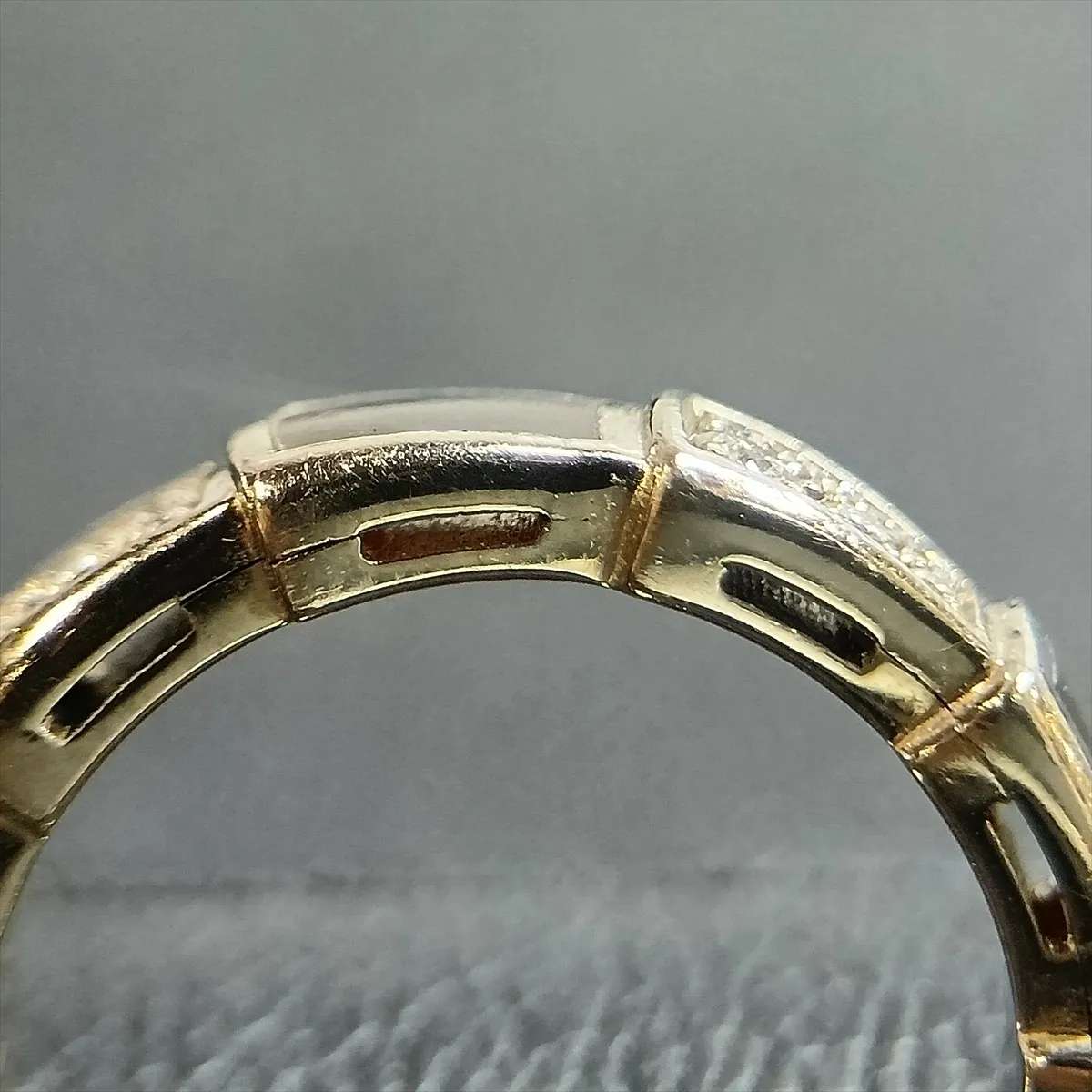 Serpenti Viper Band Shell Diamond Ring 750 (WG) 6.3g 50 K96YH5 Shell — view 7