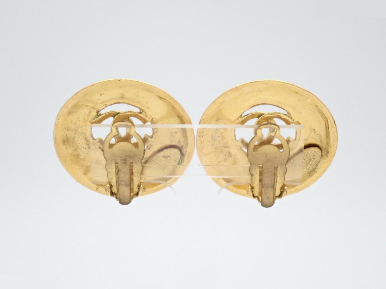 Coco Mark Gold Earrings — view 2