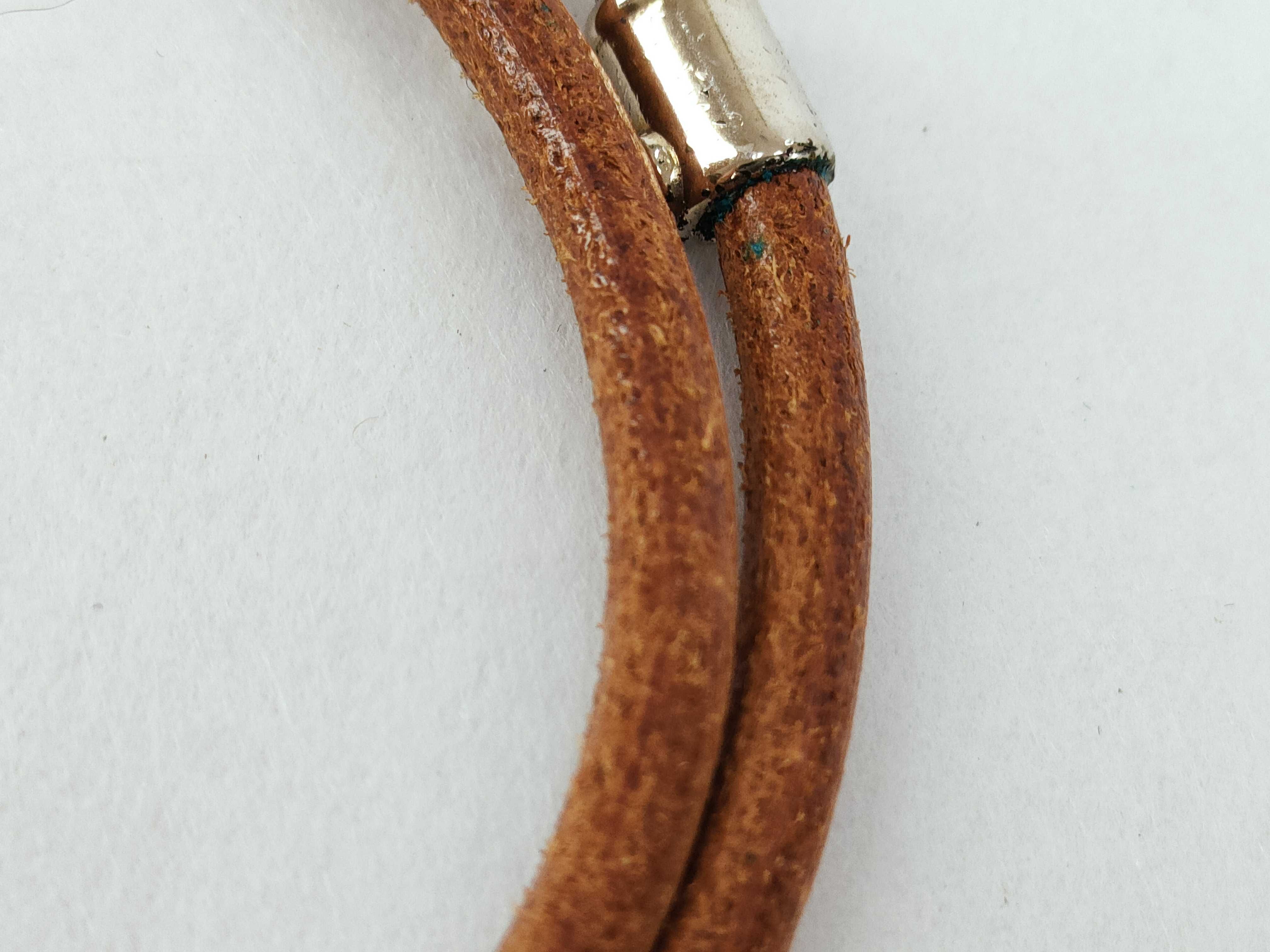 Jumbo Bracelet, Silver Hardware, Double Strand Bracelet/Bangle — view 8