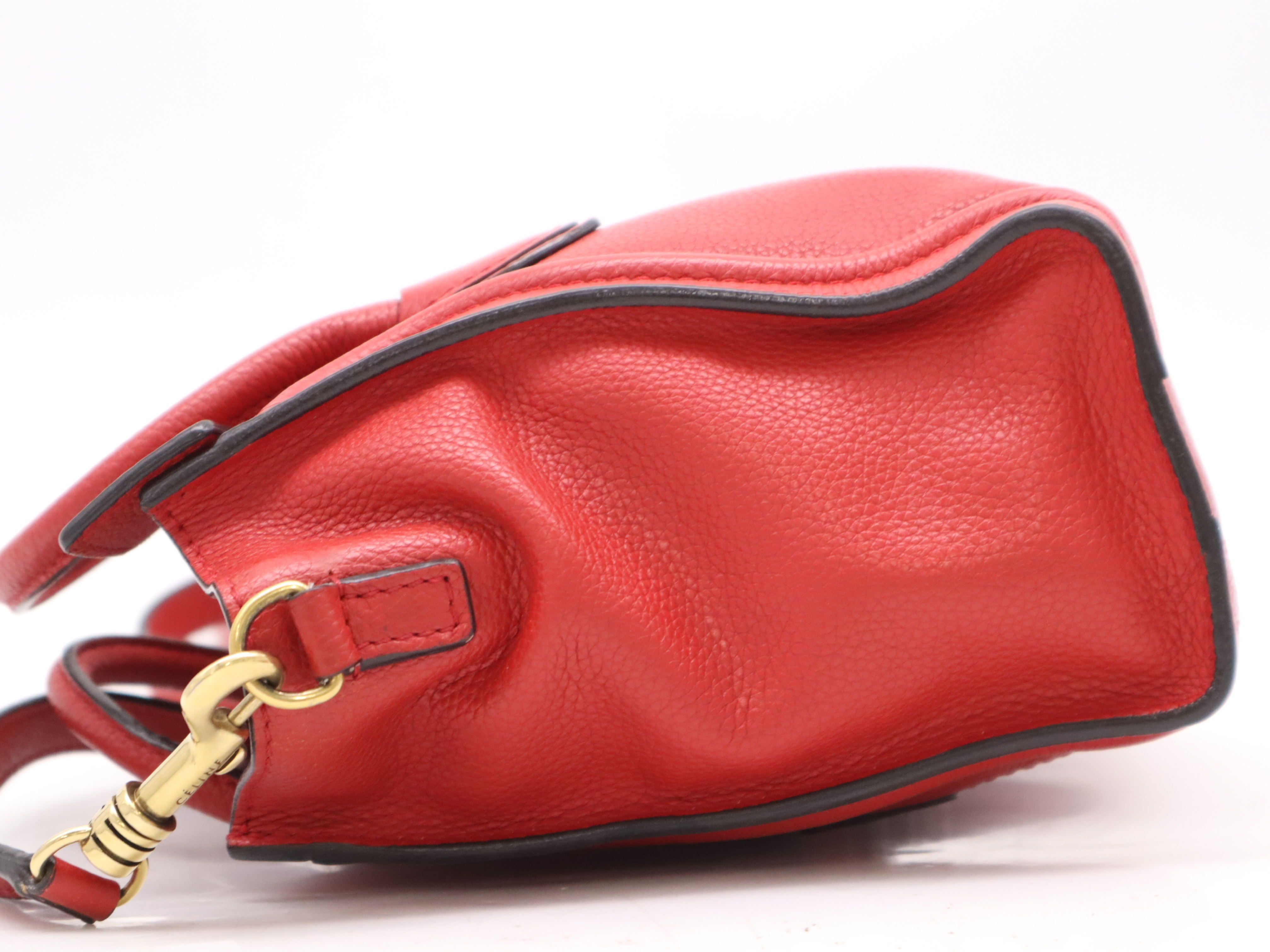 Luggage Nano Shopper Handbag Red GD Metal Fittings with Shoulder Strap Handbag — view 3