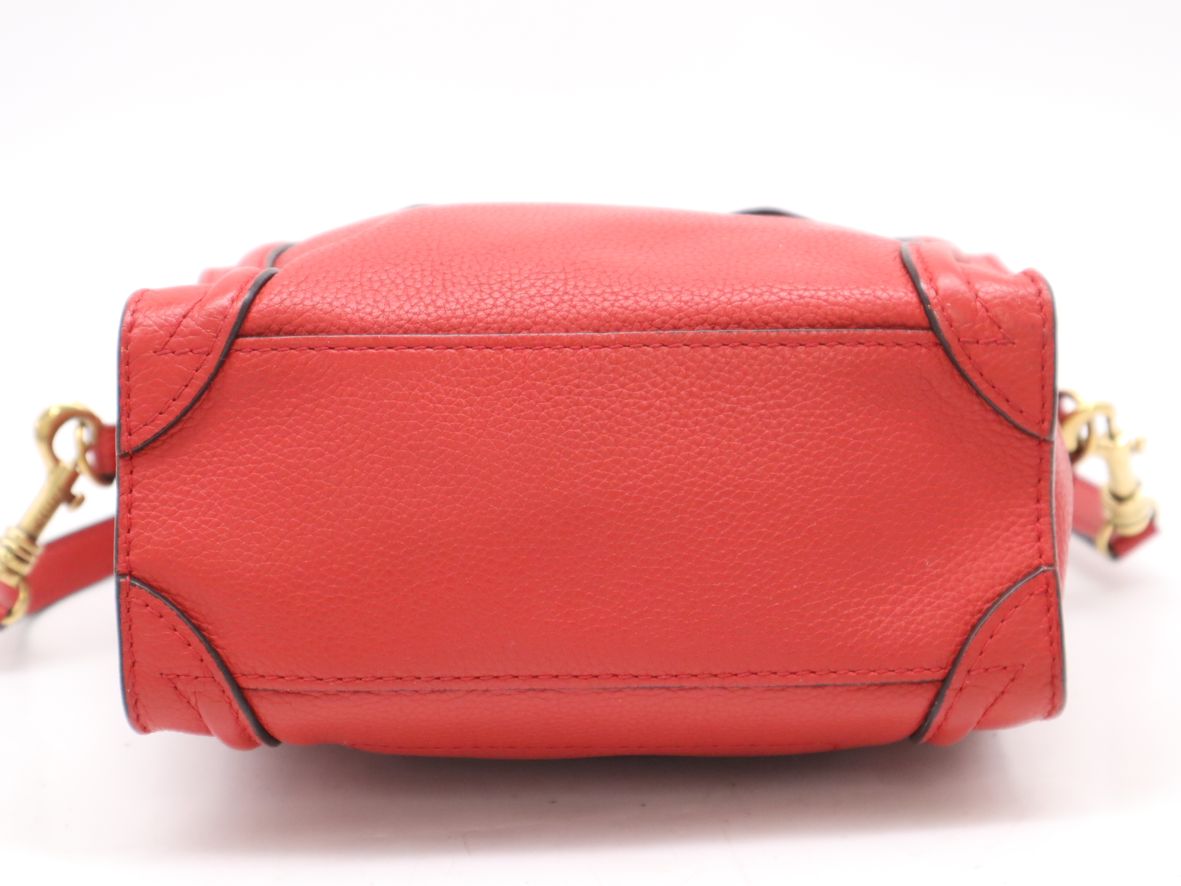 Luggage Nano Shopper Handbag Red GD Metal Fittings with Shoulder Strap Handbag — view 4