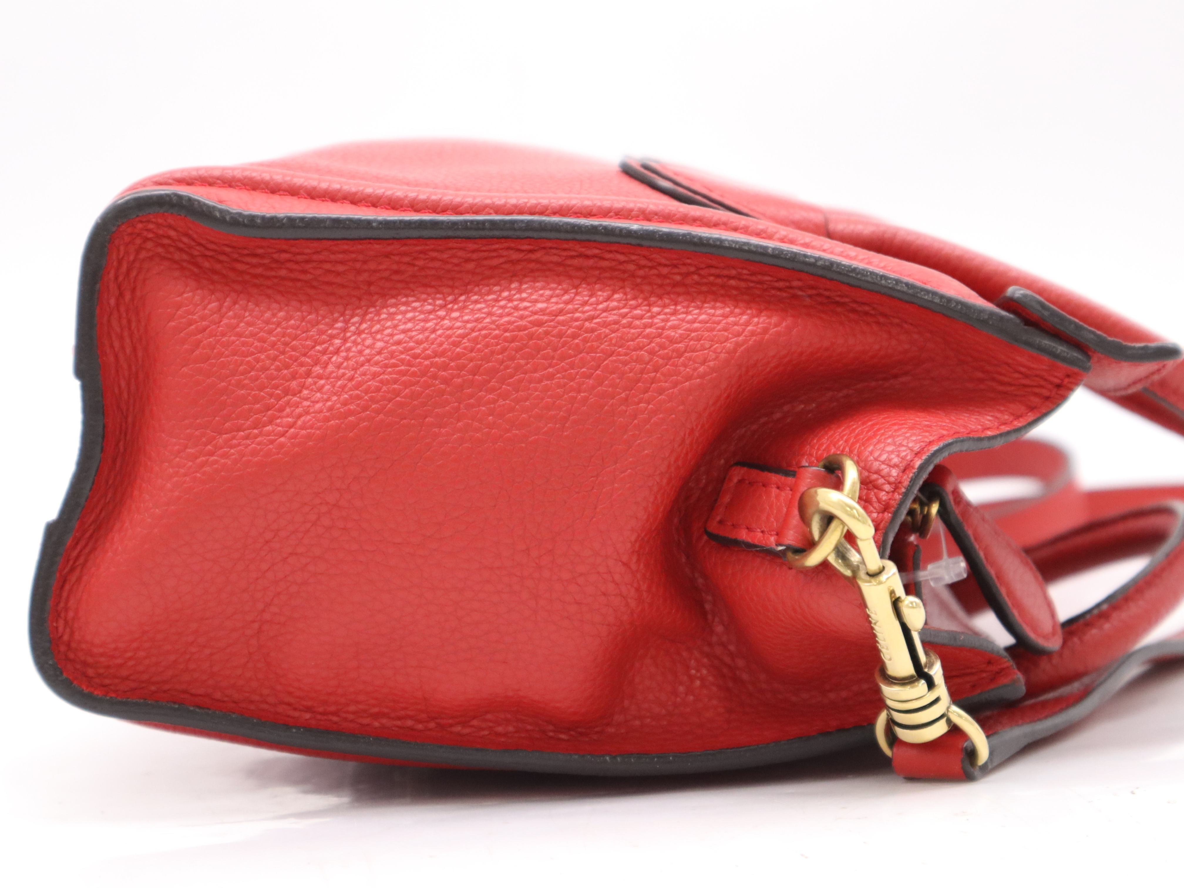 Luggage Nano Shopper Handbag Red GD Metal Fittings with Shoulder Strap Handbag — view 5