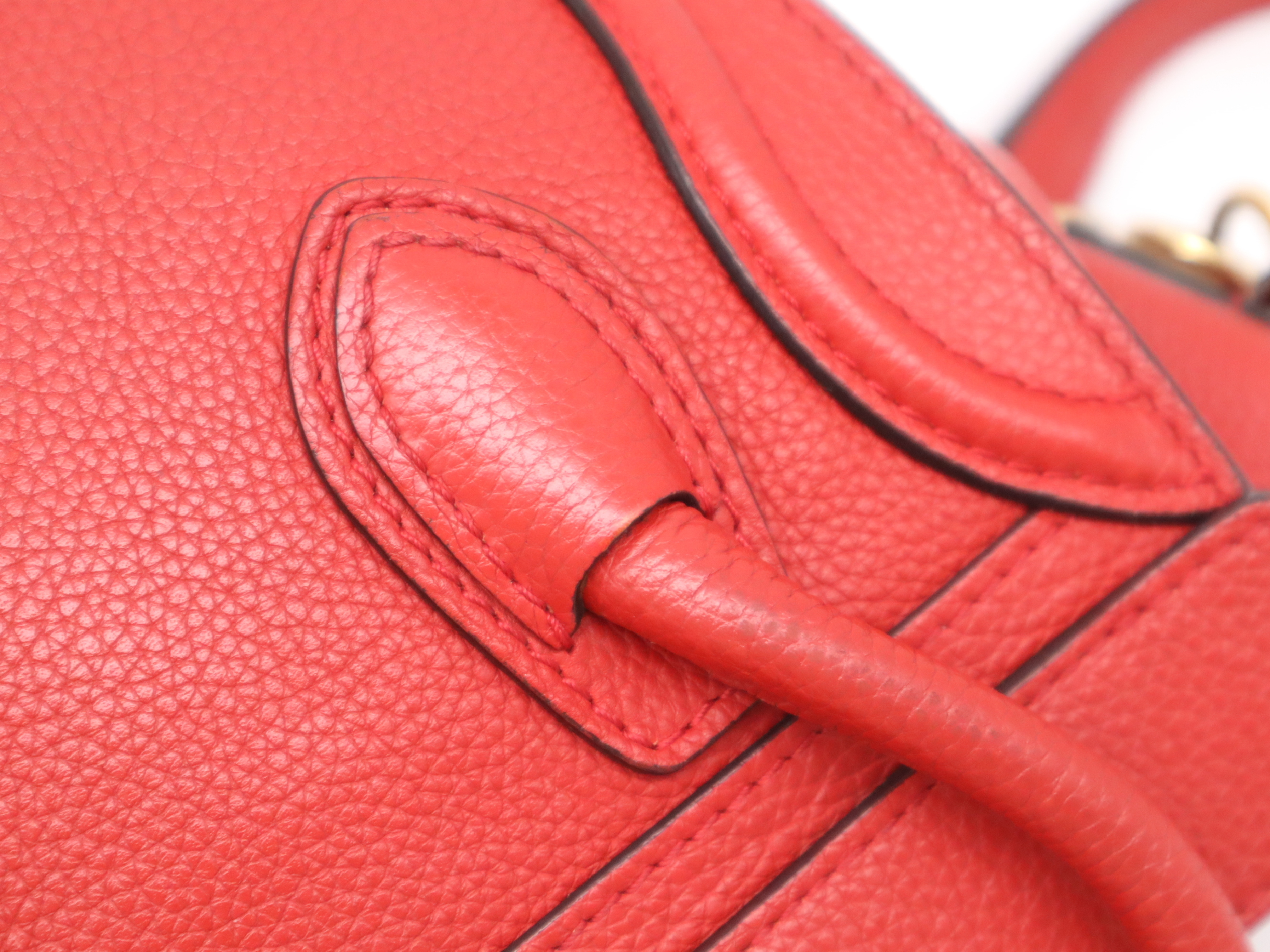 Luggage Nano Shopper Handbag Red GD Metal Fittings with Shoulder Strap Handbag — view 8
