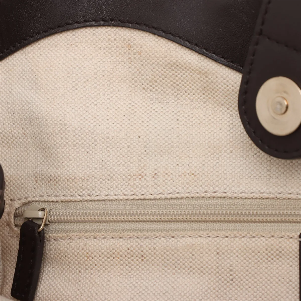 GG Canvas Sookie Canvas x Leather Handbag Beige 211944 — view 12