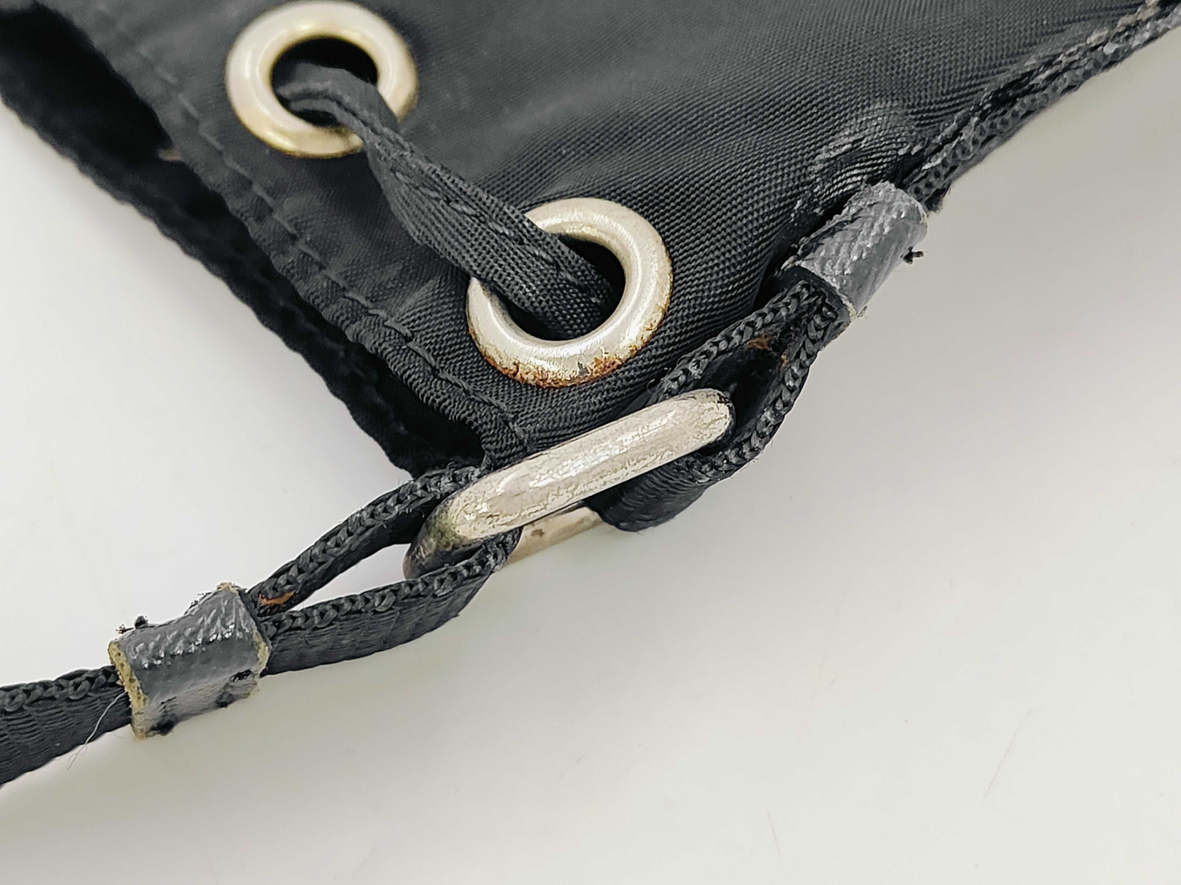 Robot Tessuto Nylon Drawstring Shoulder Bag (Black) — view 5