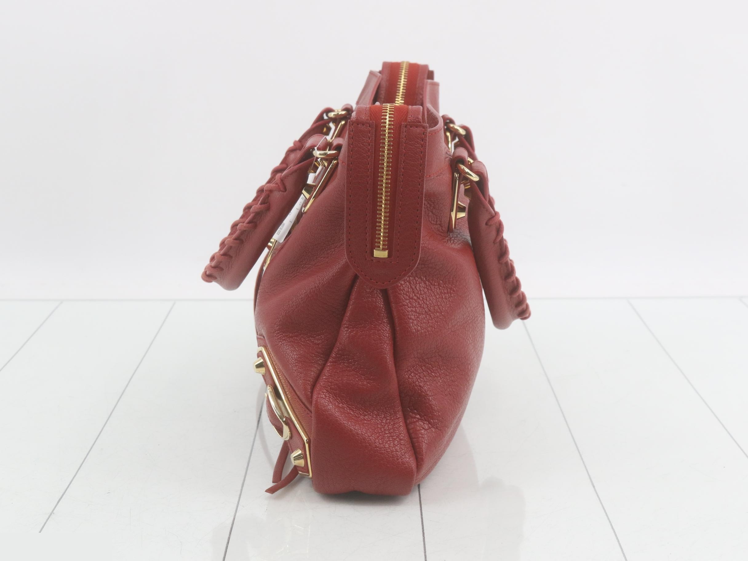 The City Handbag, Red Leather, 390149 — view 3