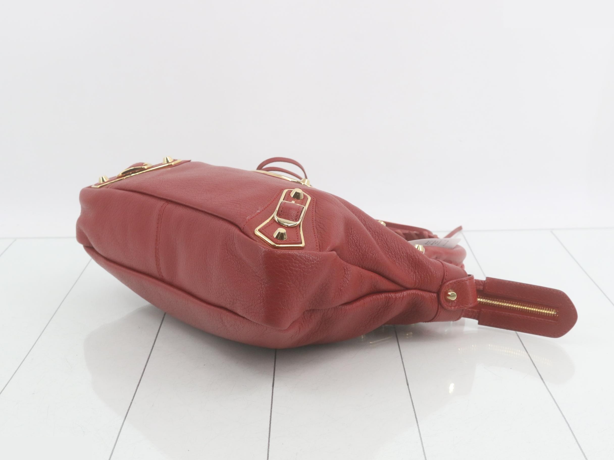 The City Handbag, Red Leather, 390149 — view 6