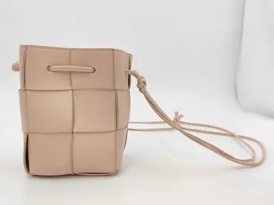 Mini Cassette Crossbody Bag Beige Shoulder Bag