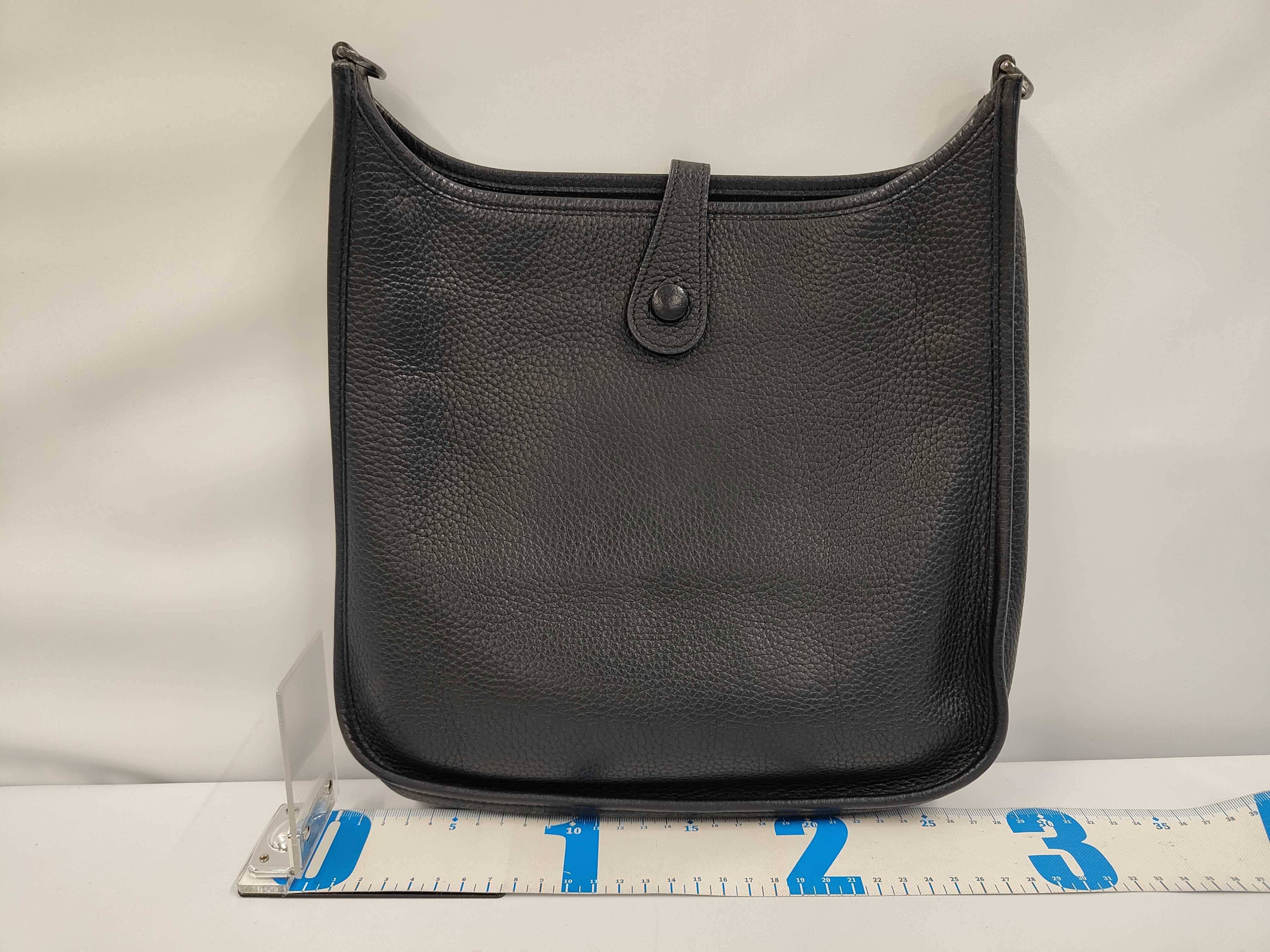 Evelyne Black Leather Shoulder Bag — view 2