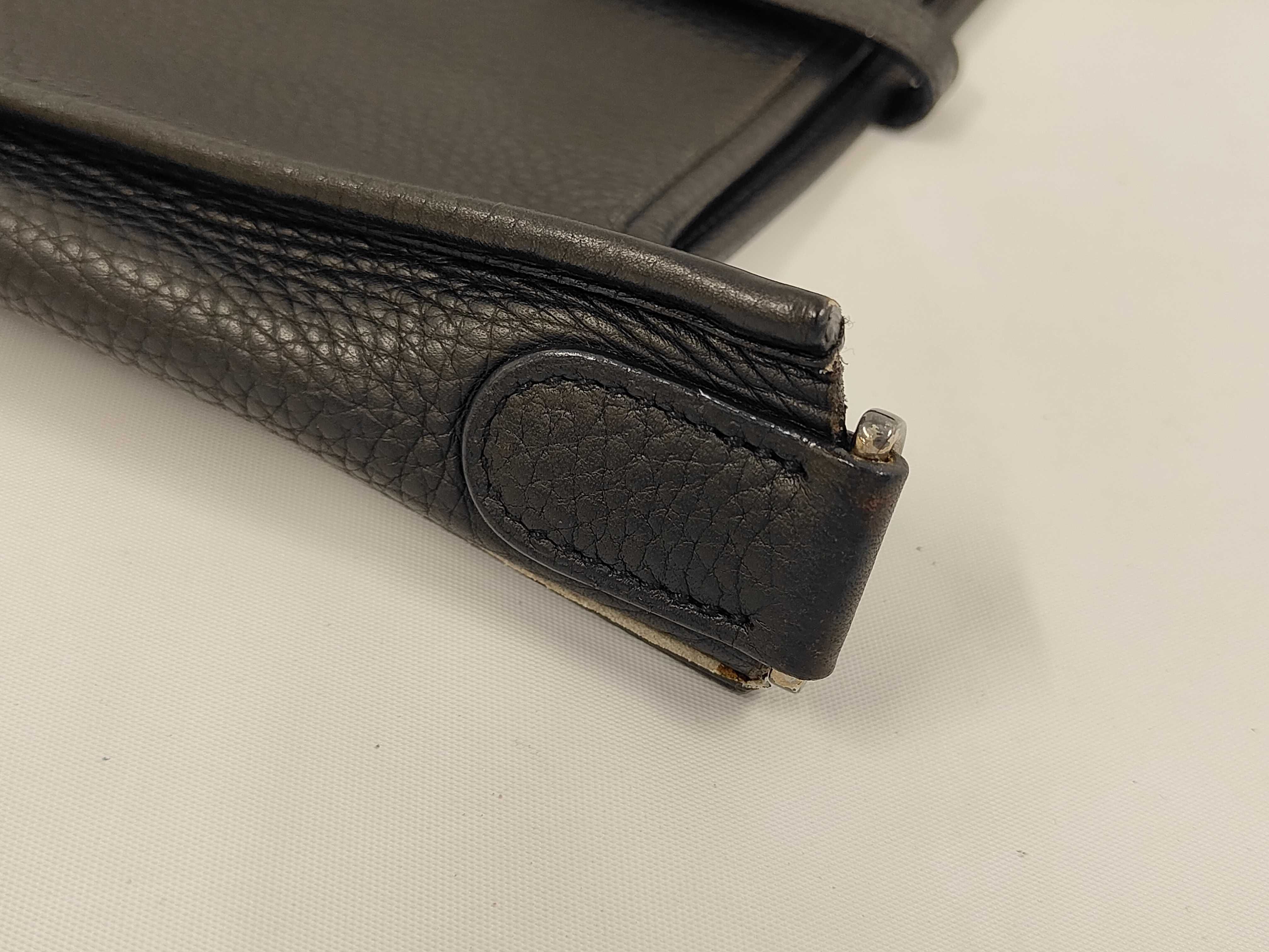Evelyne Black Leather Shoulder Bag — view 5