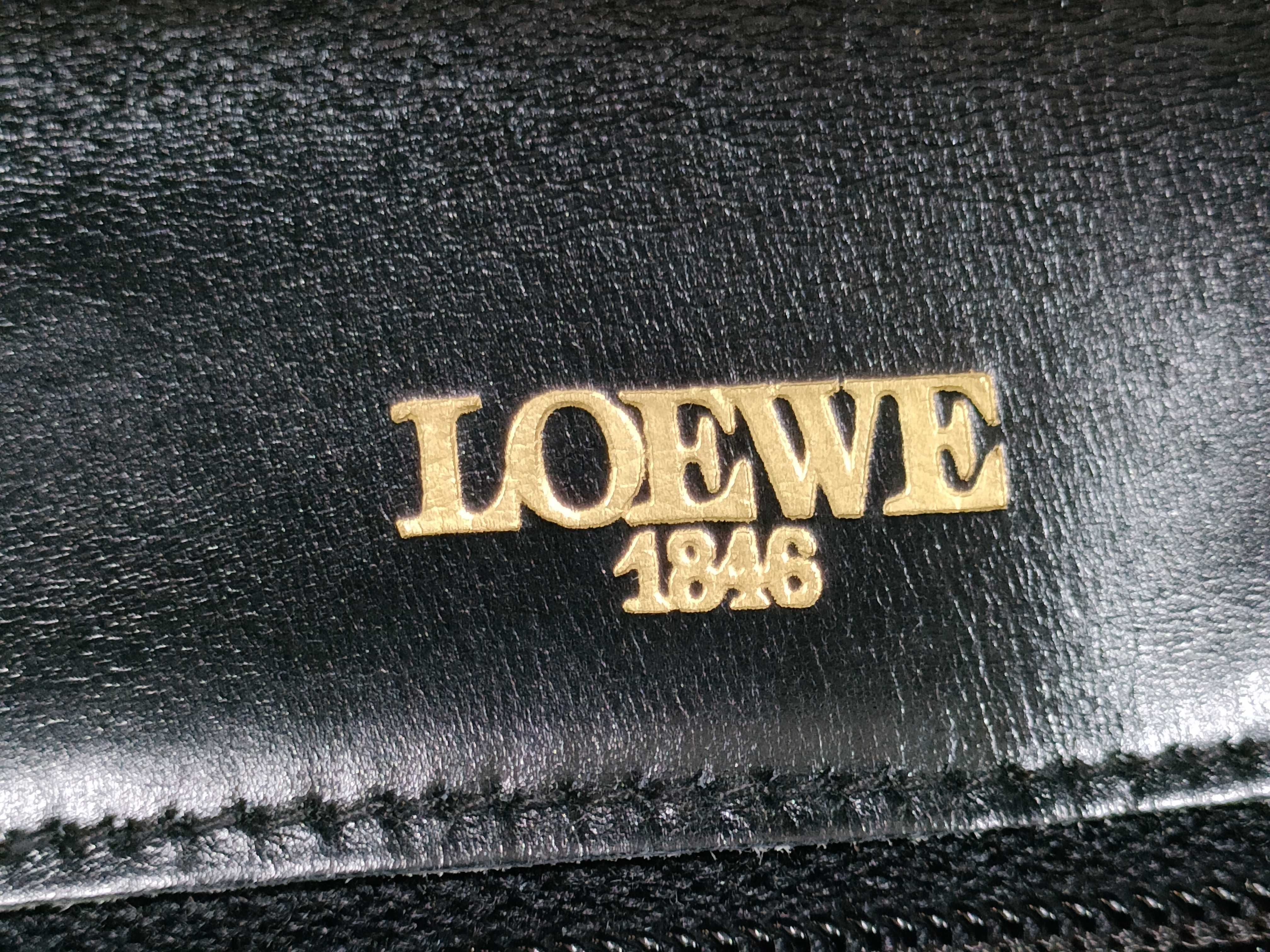 Anagram embossed nappa leather black flap shoulder bag — view 11