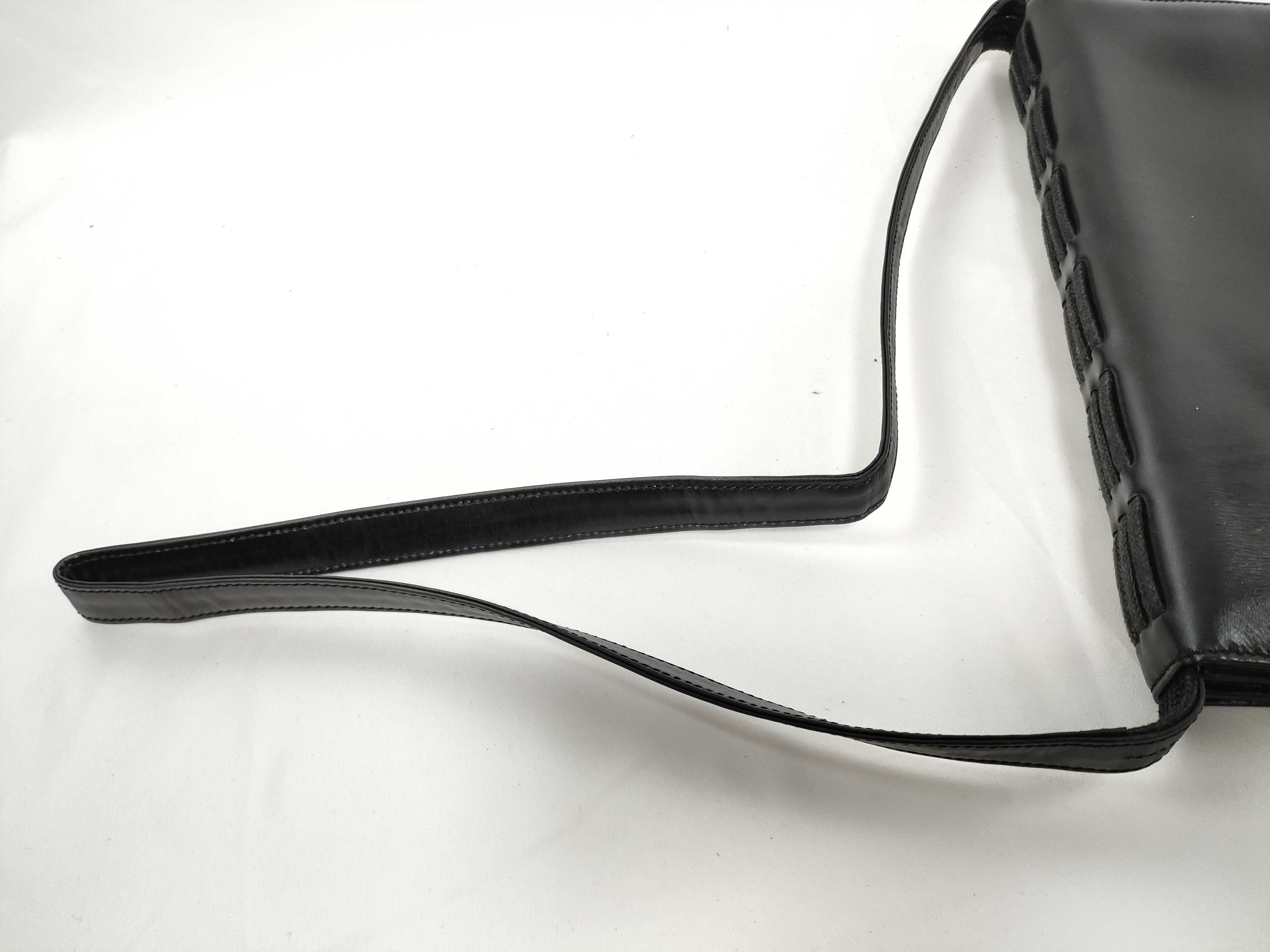 Anagram embossed nappa leather black flap shoulder bag — view 5