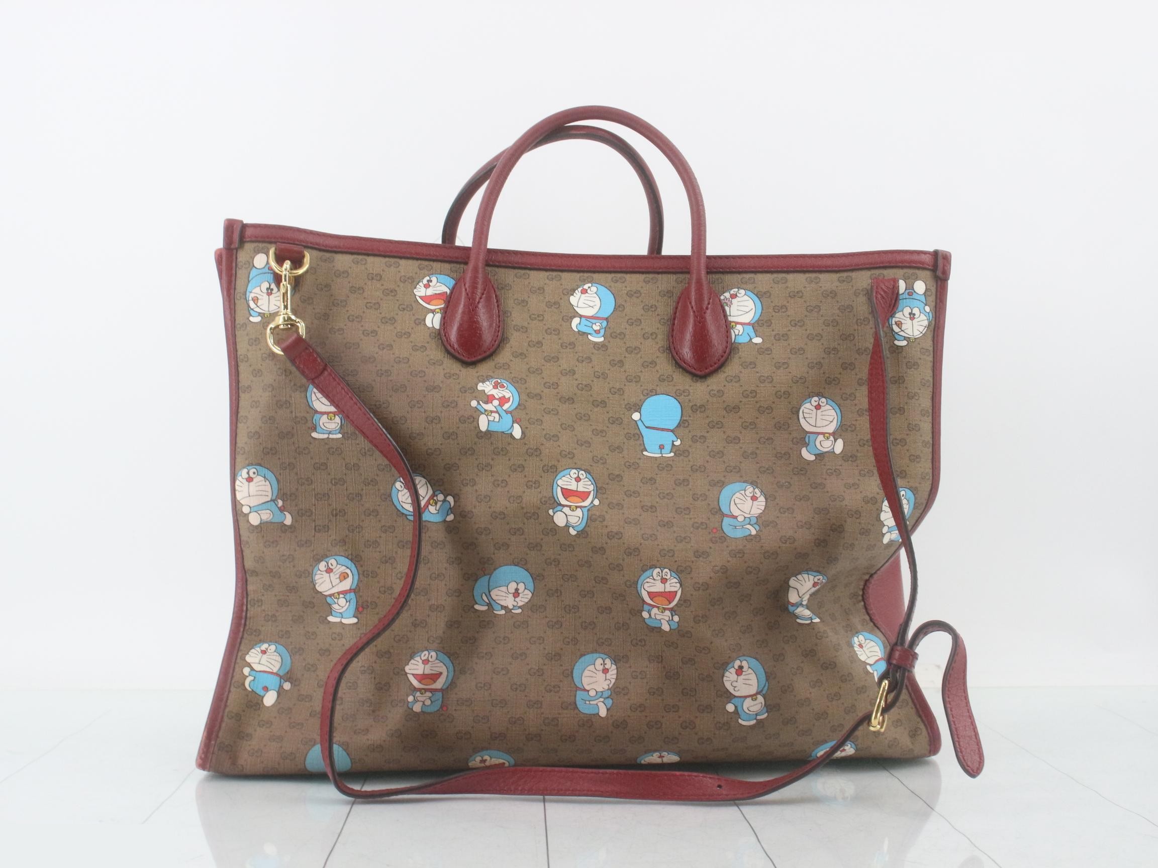 x Doraemon Collaboration GG Supreme Handbag with Strap — view 2