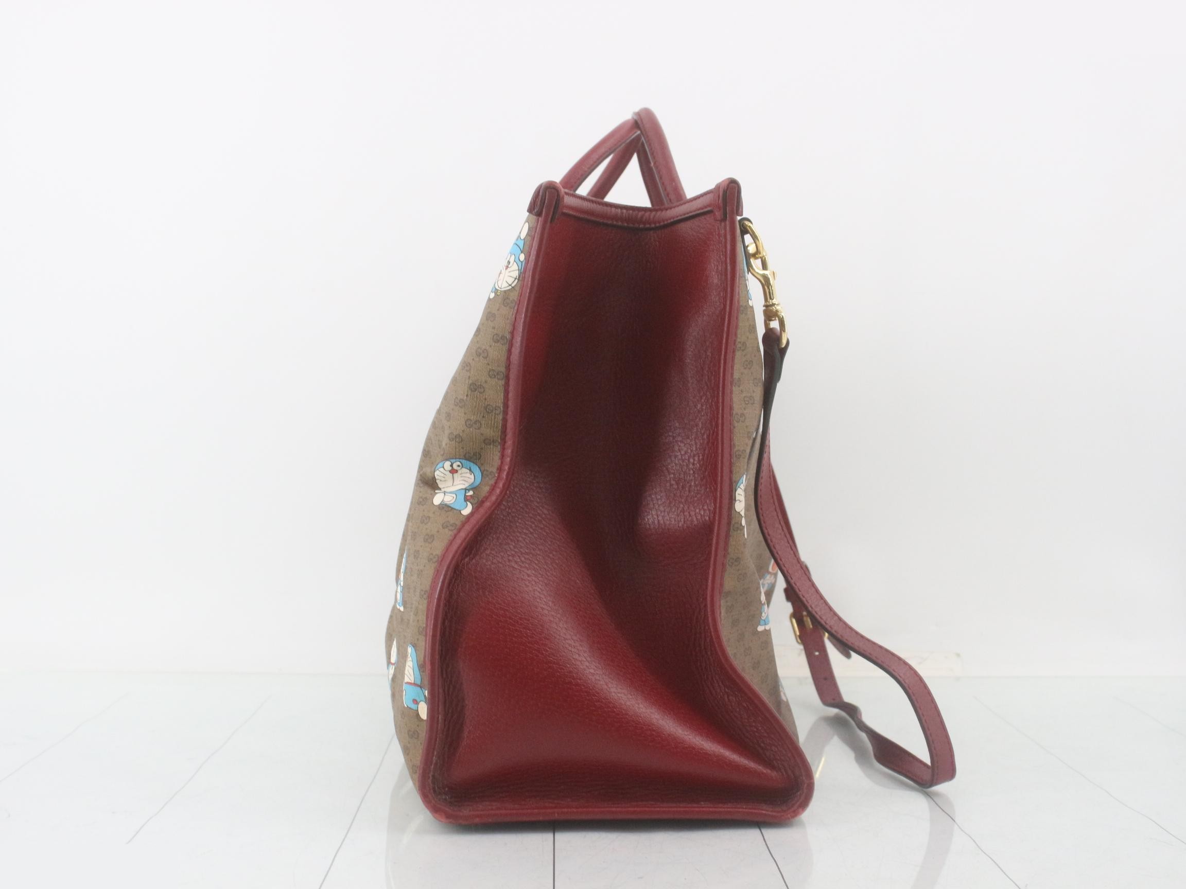x Doraemon Collaboration GG Supreme Handbag with Strap — view 3