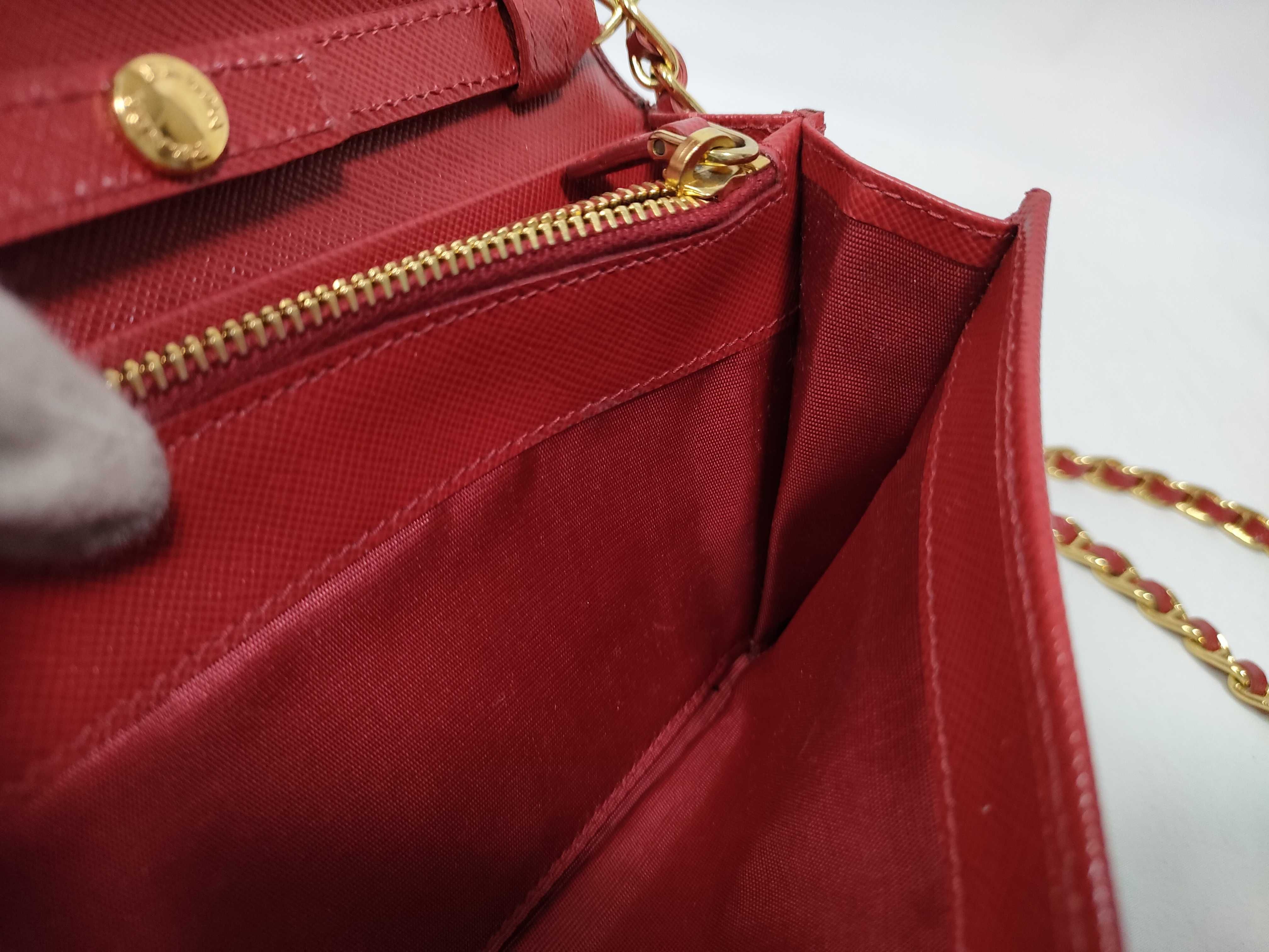 Red Saffiano Chain Wallet 1M1290 — view 14