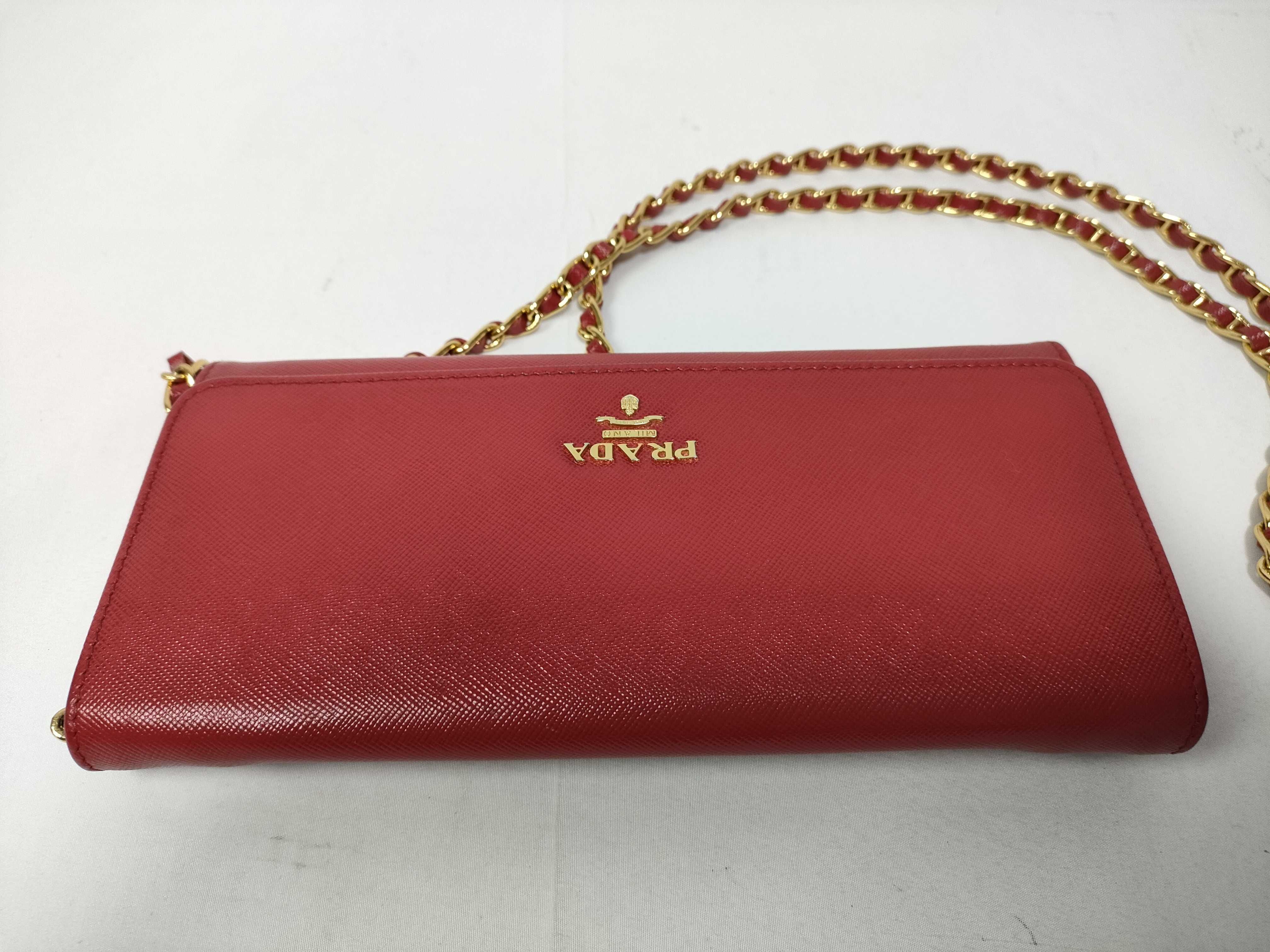Red Saffiano Chain Wallet 1M1290 — view 10