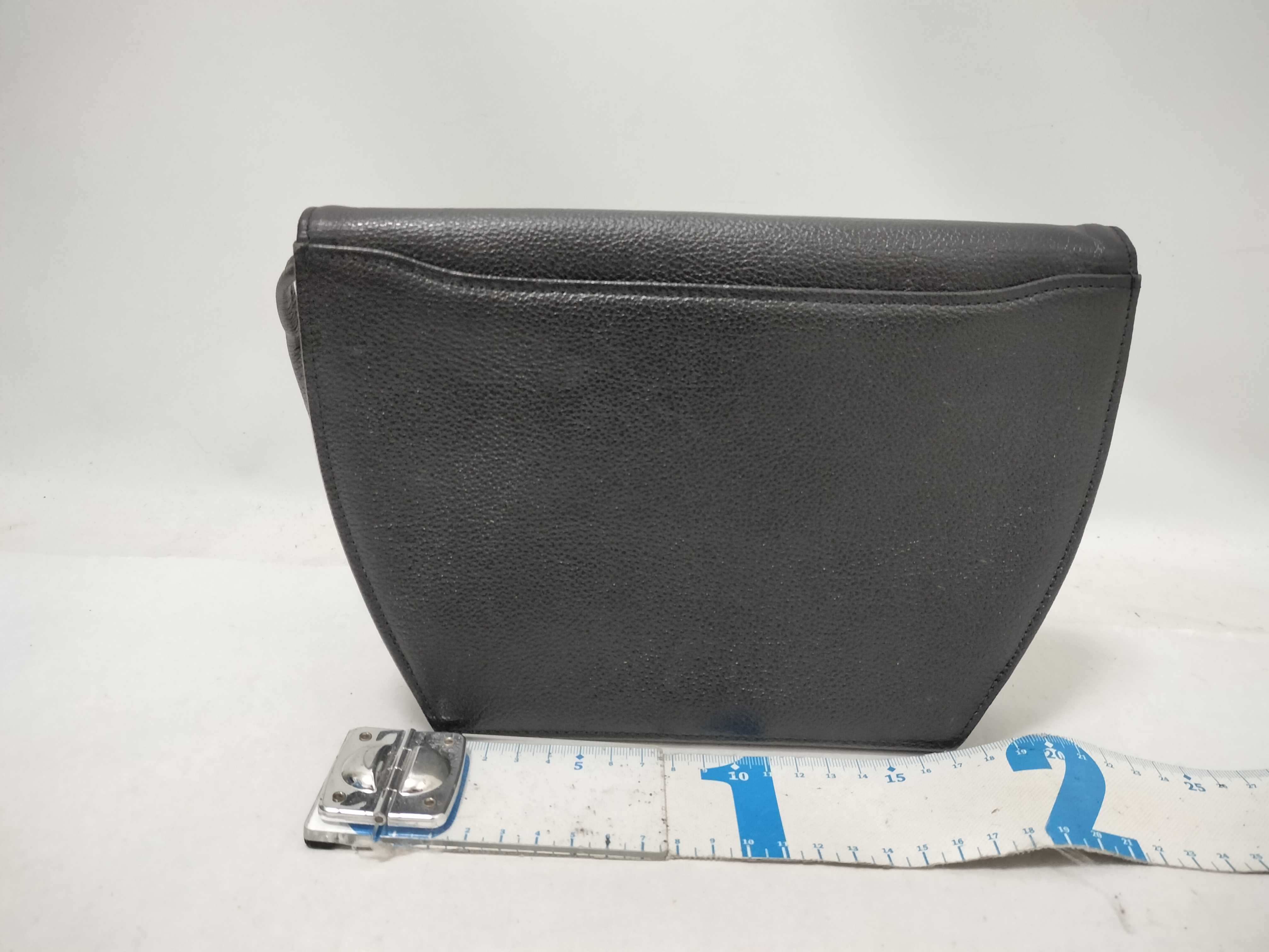shoulder bag, leather, black. — view 2