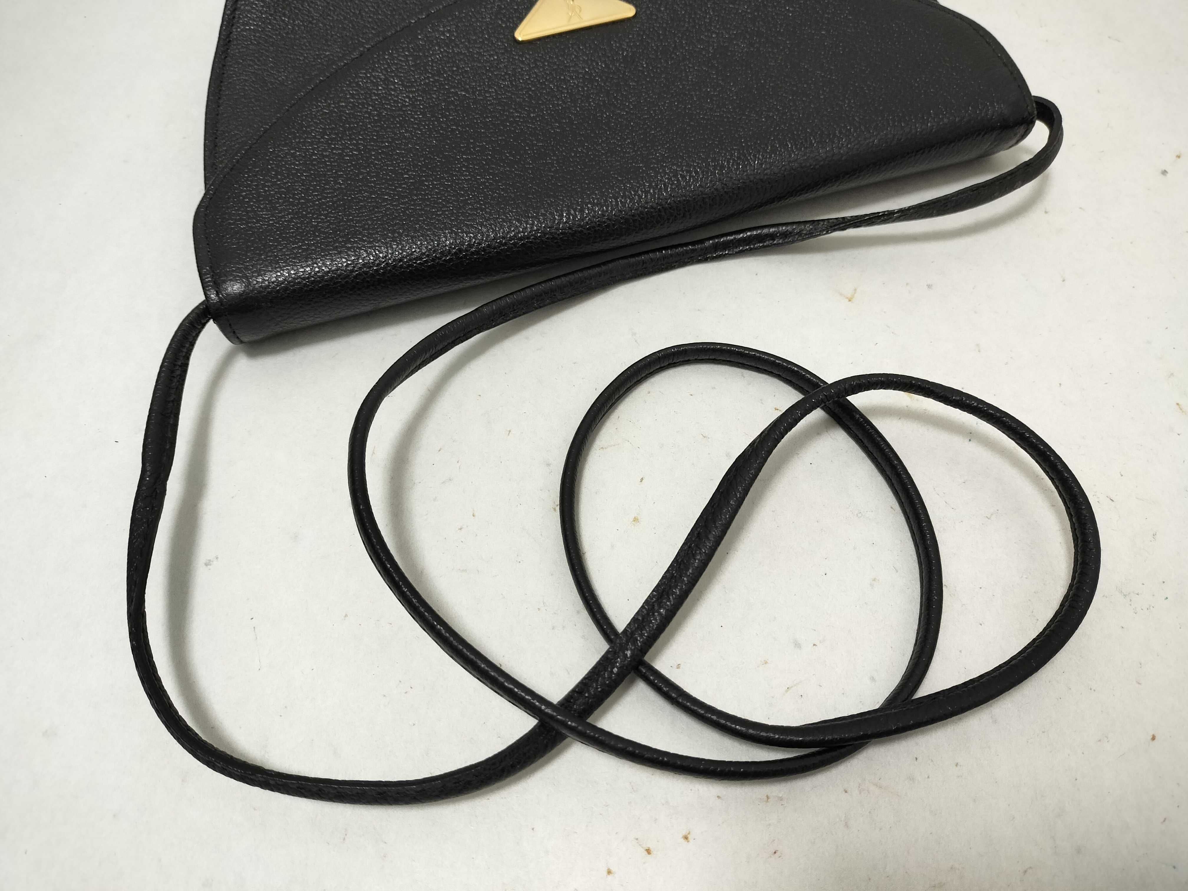 shoulder bag, leather, black. — view 3